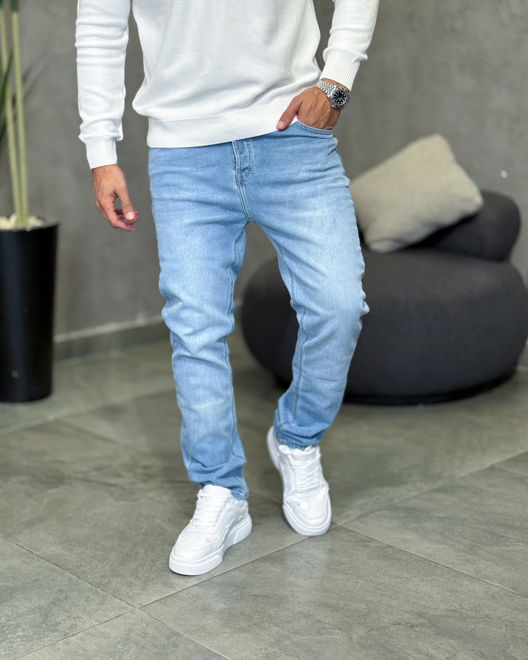 Basic Slim Fit Jeans/9012