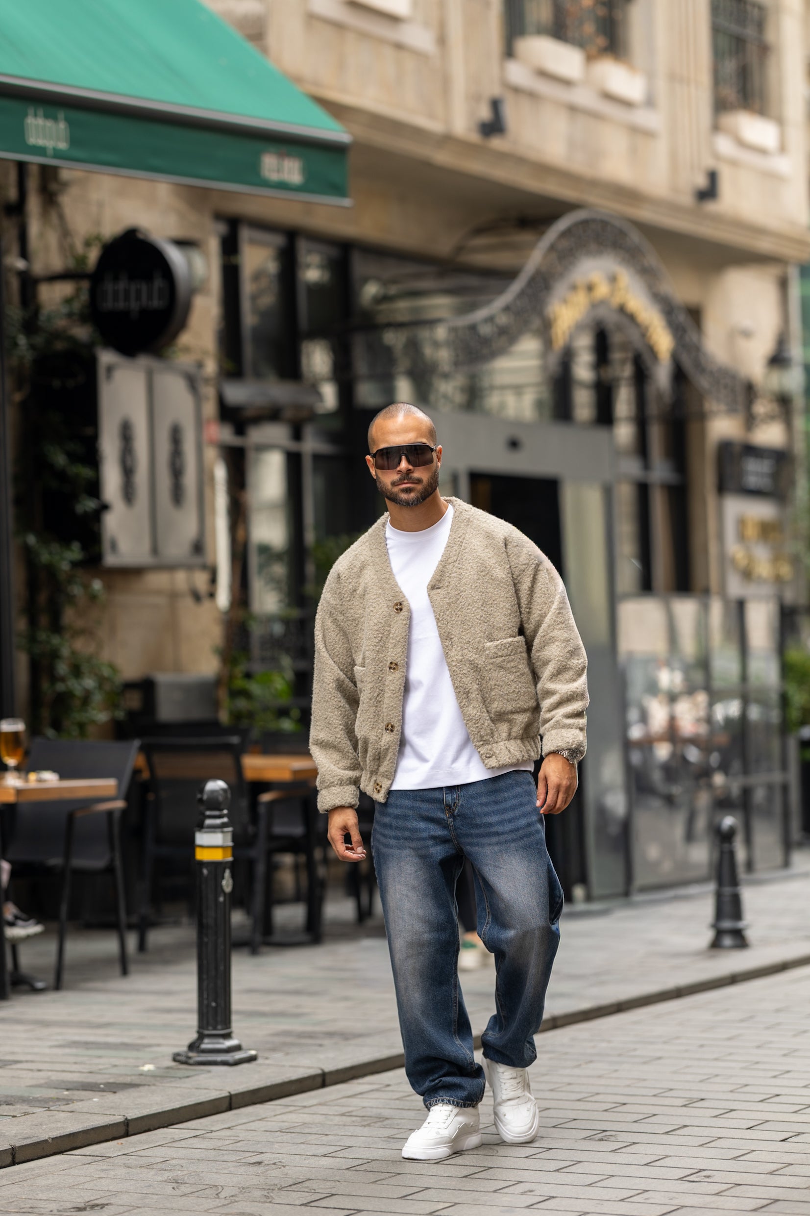 Basic Oversized Wool Shirt With Two Pockets/3468