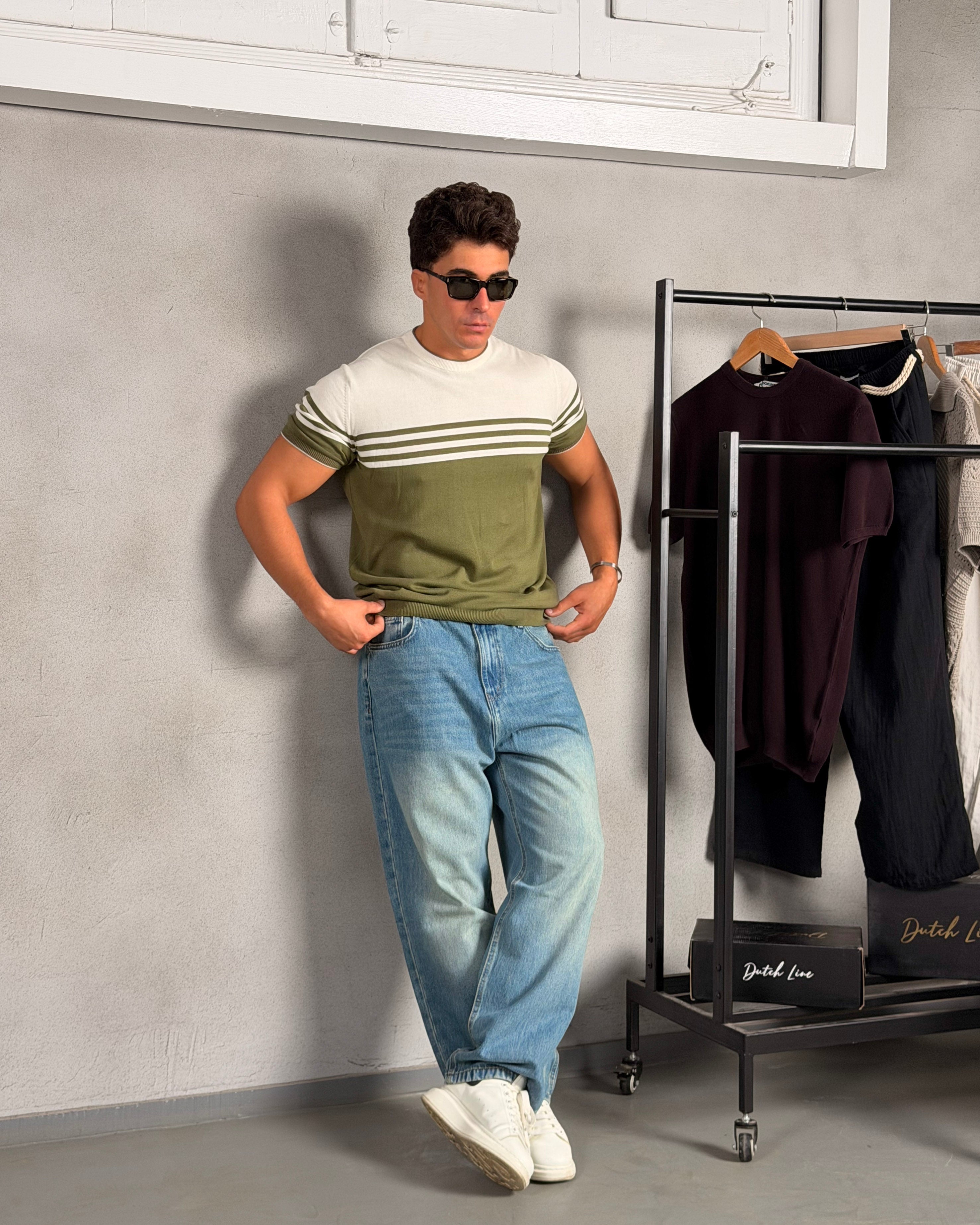 Knitwear Stripped Slim Fit shirt 5041