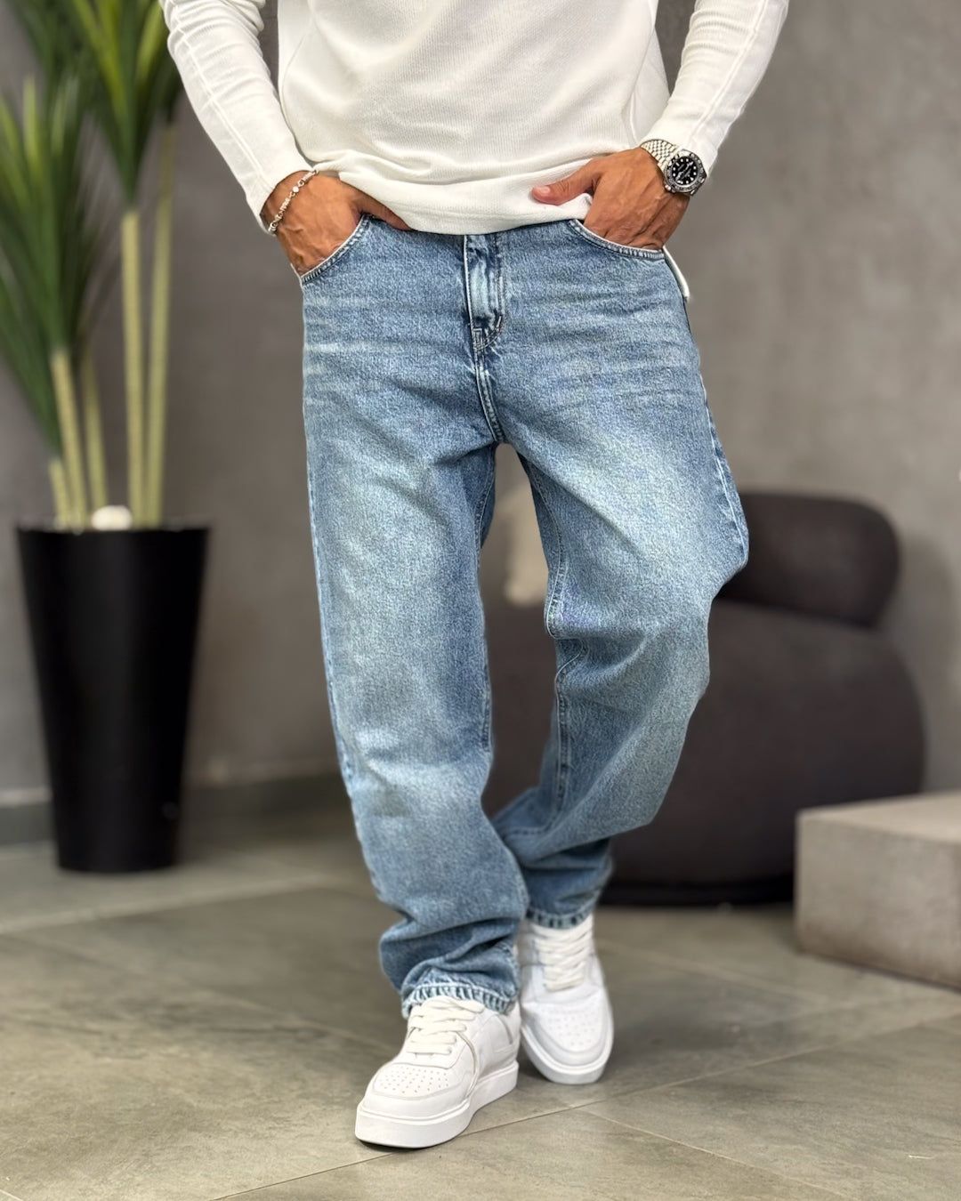 Basic Wide Leg Denim/9013