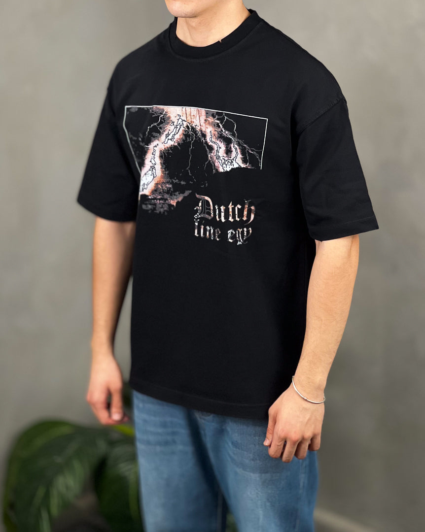 Relaxed Fit T-shirt With Printed Thunder/3304