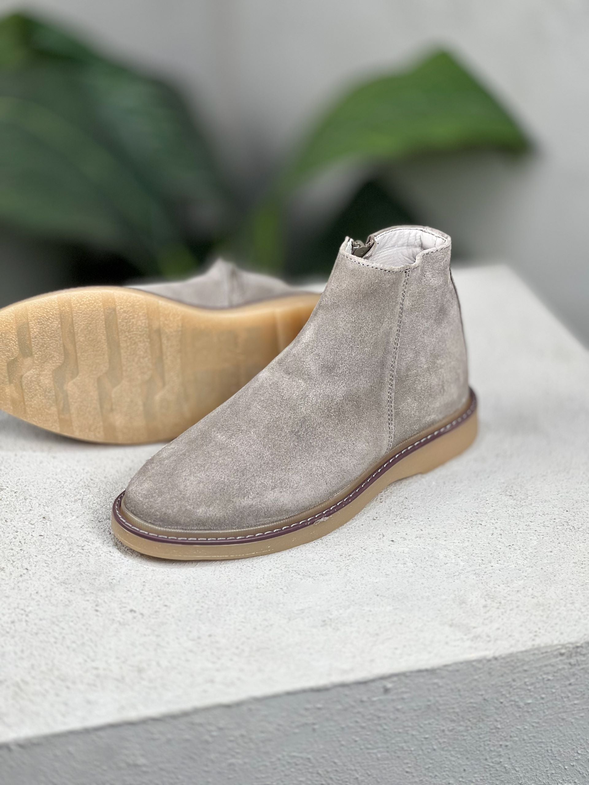 Basic Scorp Half Boot With Zipper/5449