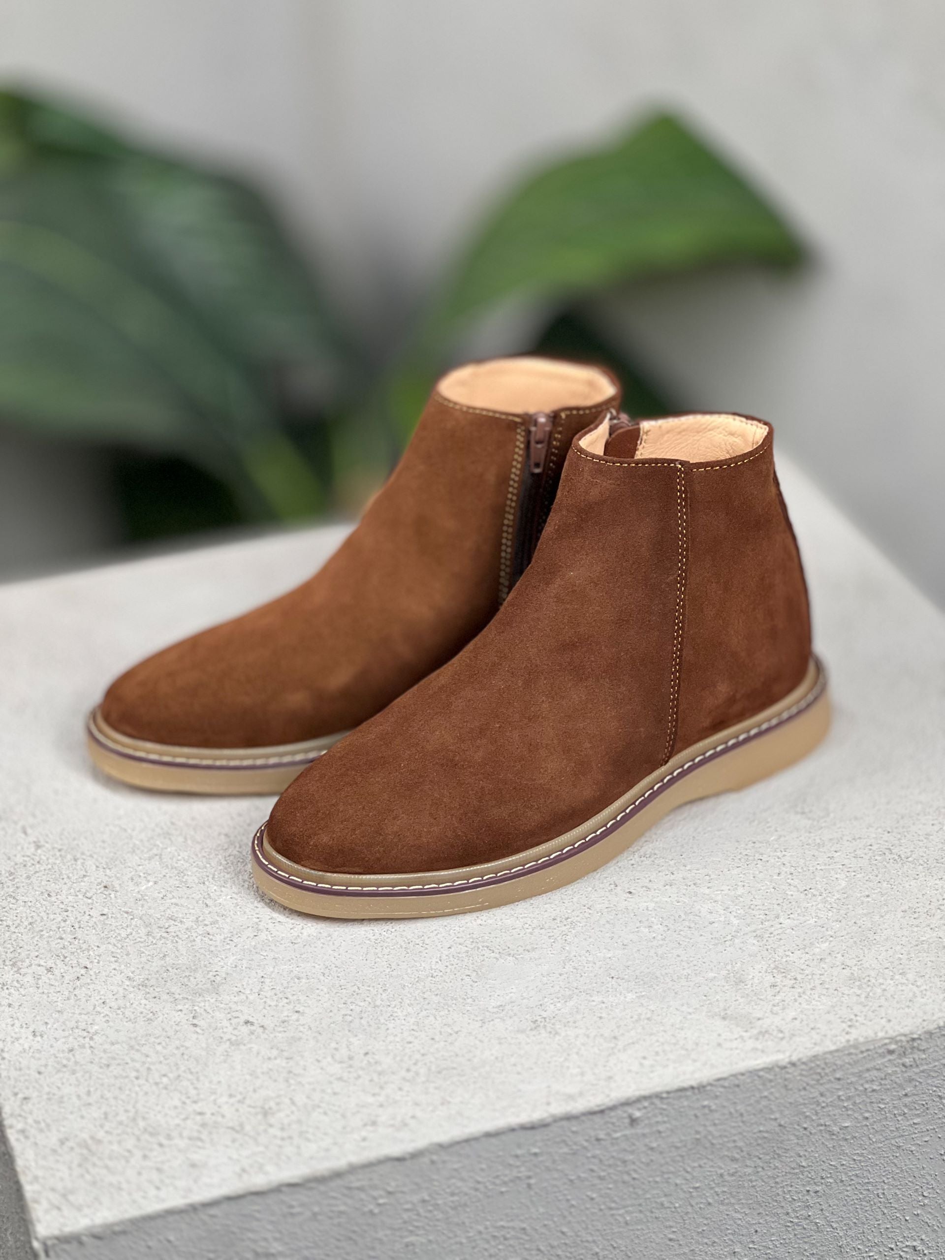 Basic Scorp Half Boot With Zipper/5449