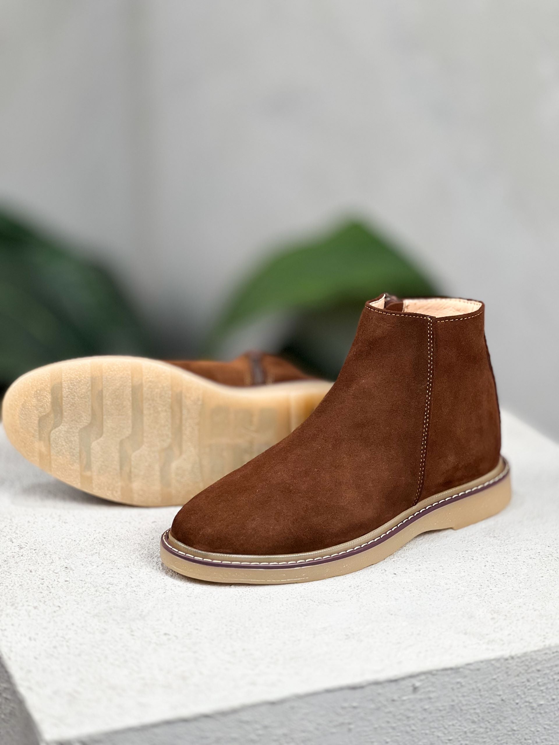 Basic Scorp Half Boot With Zipper/5449