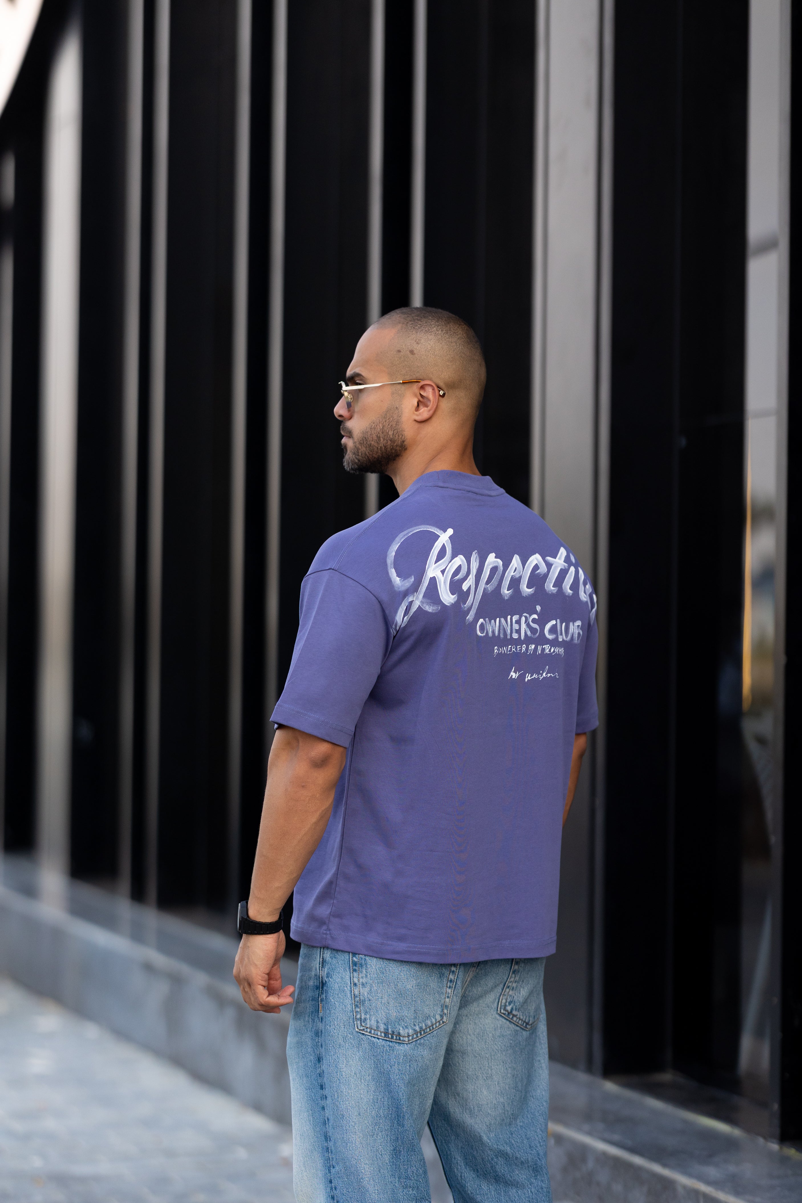 Printed Relaxed Fit Drawing T-shirt/3338