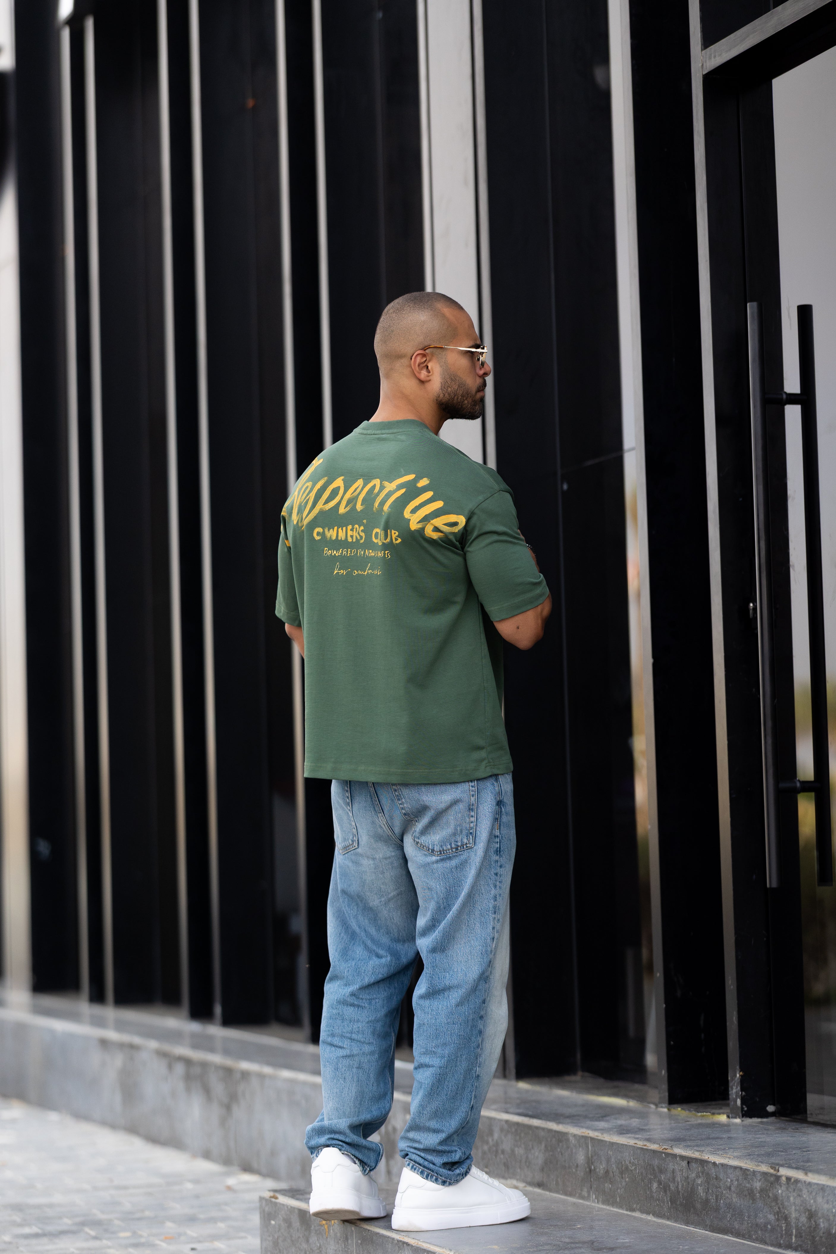 Printed Relaxed Fit Drawing T-shirt/3338