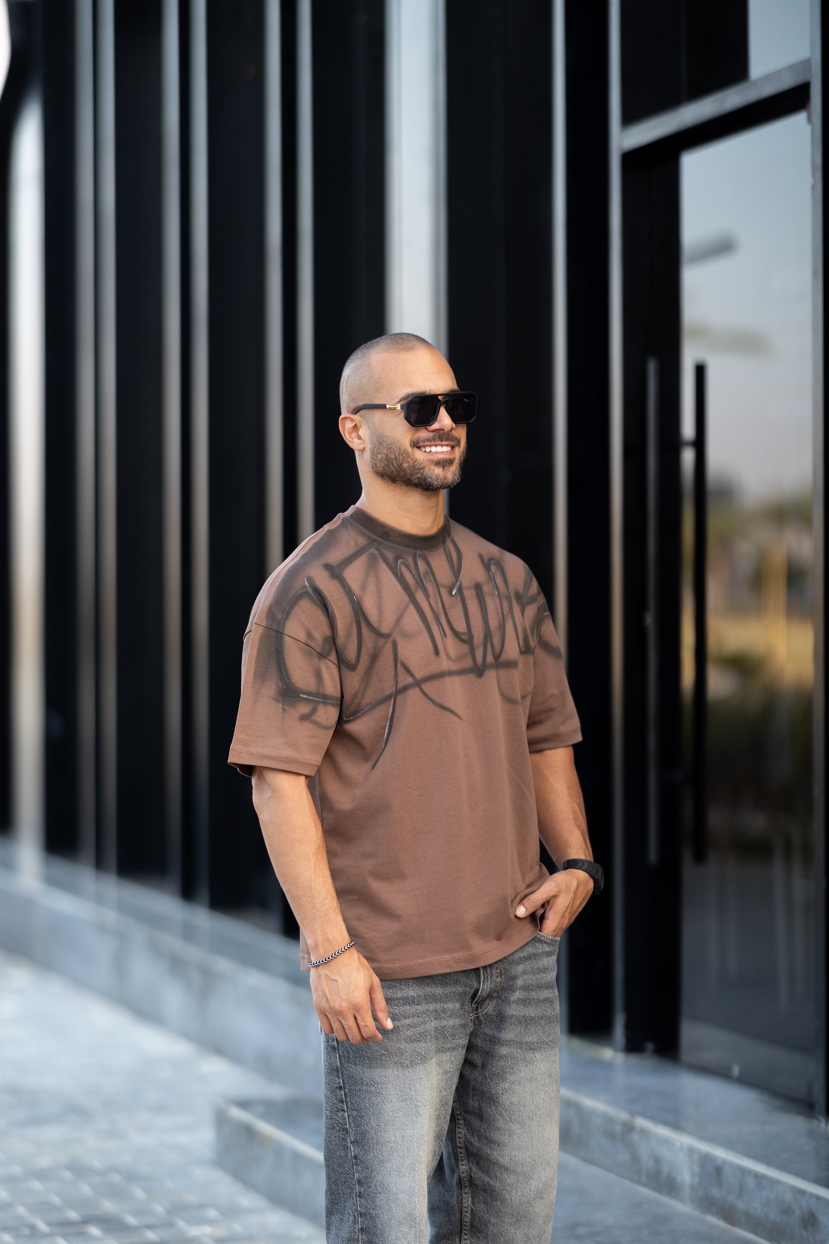 Oversized Drawing T-shirt/3333