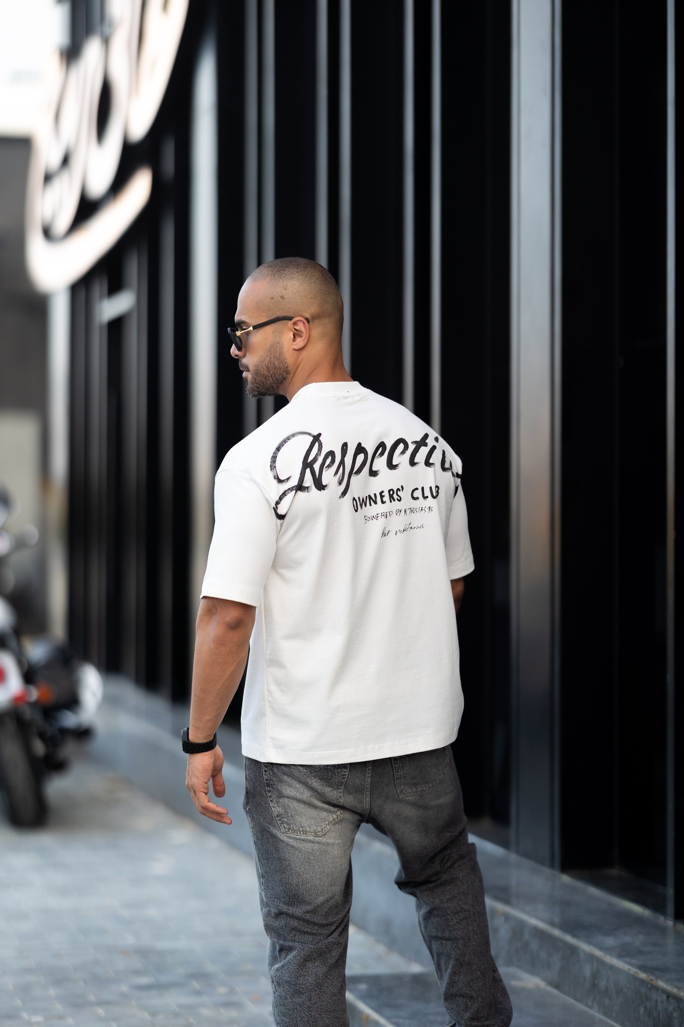 Printed Relaxed Fit Drawing T-shirt/3338