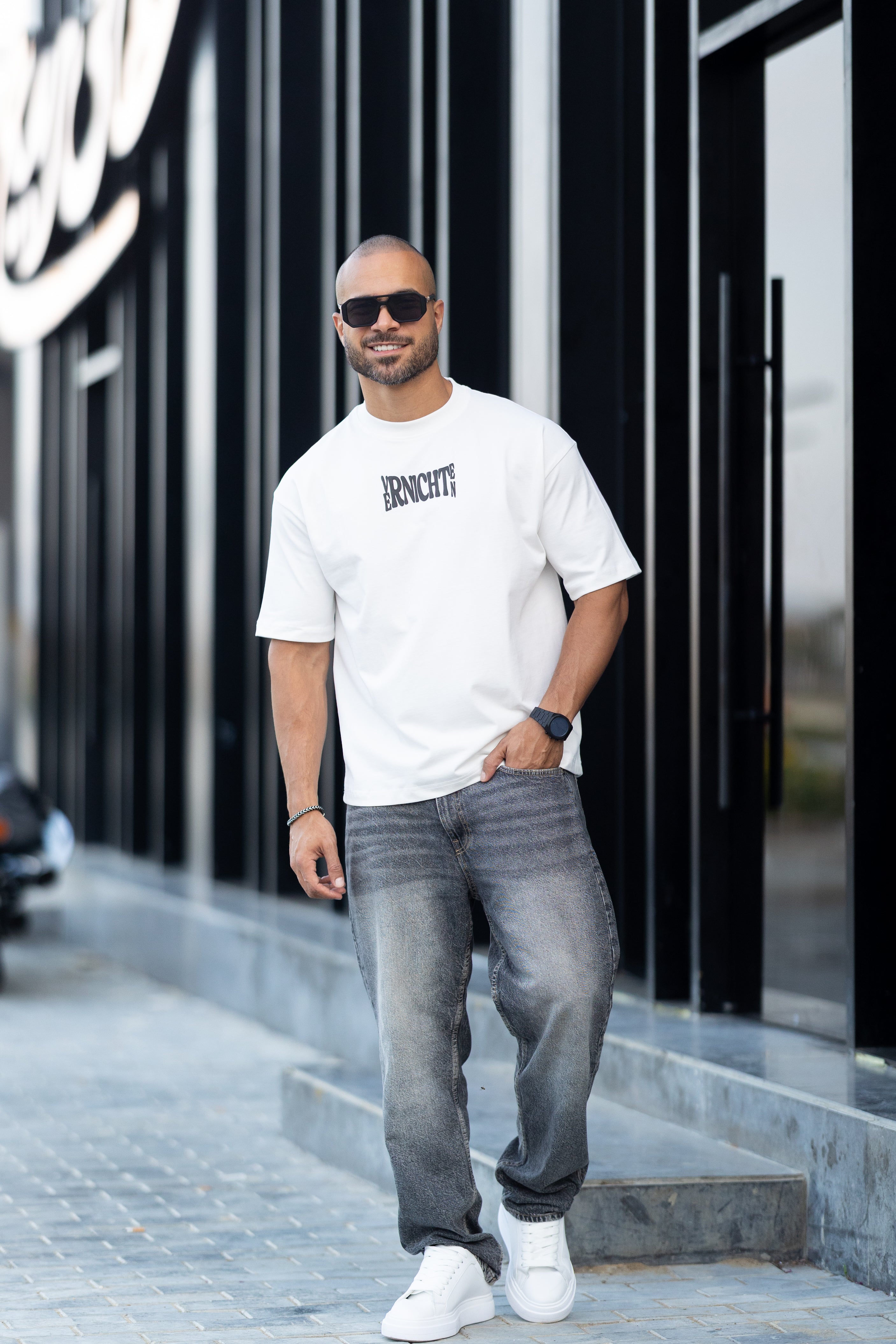 Relaxed Fit T-shirt With Printed/3337