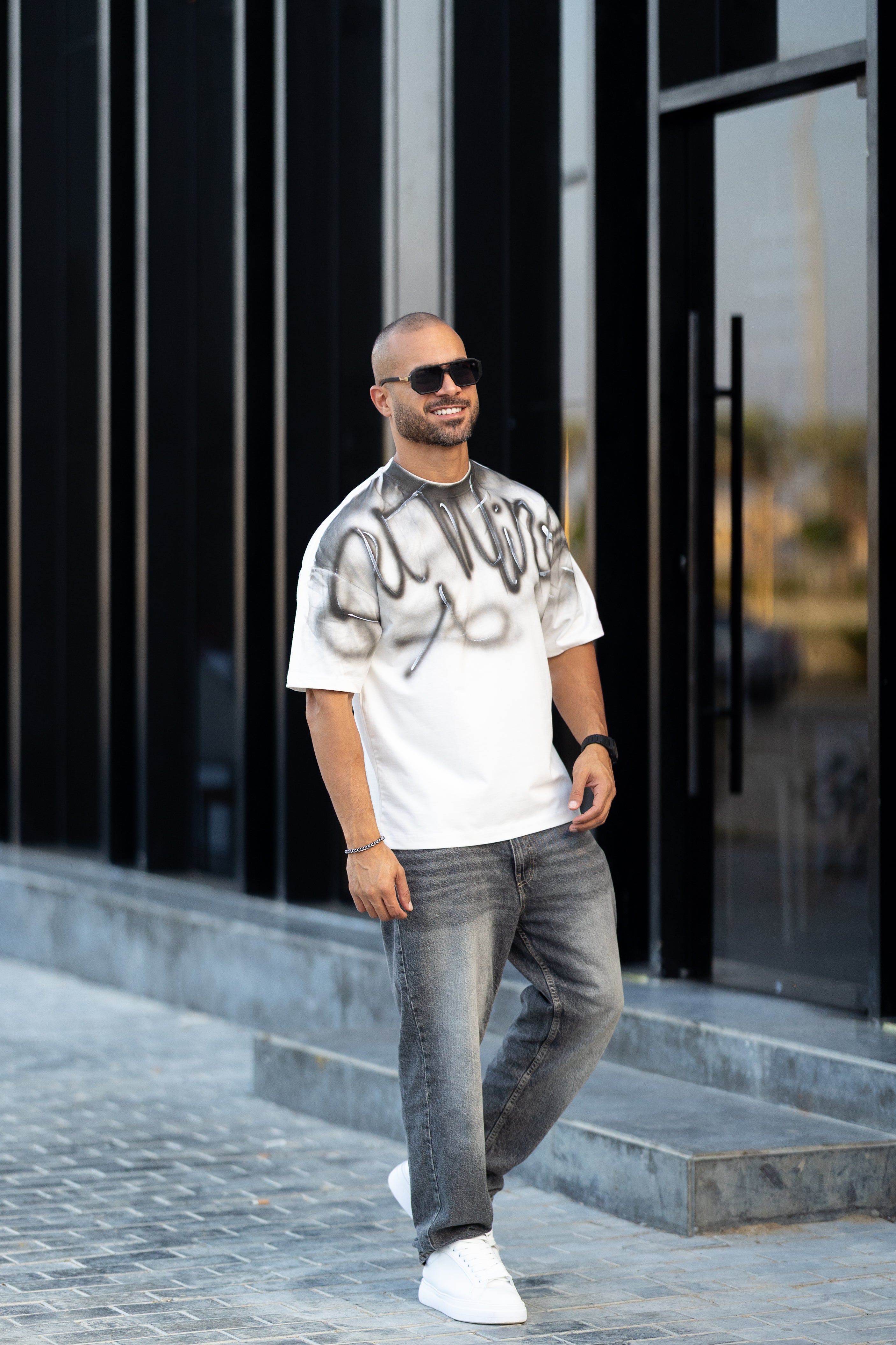 Oversized Drawing T-shirt/3333