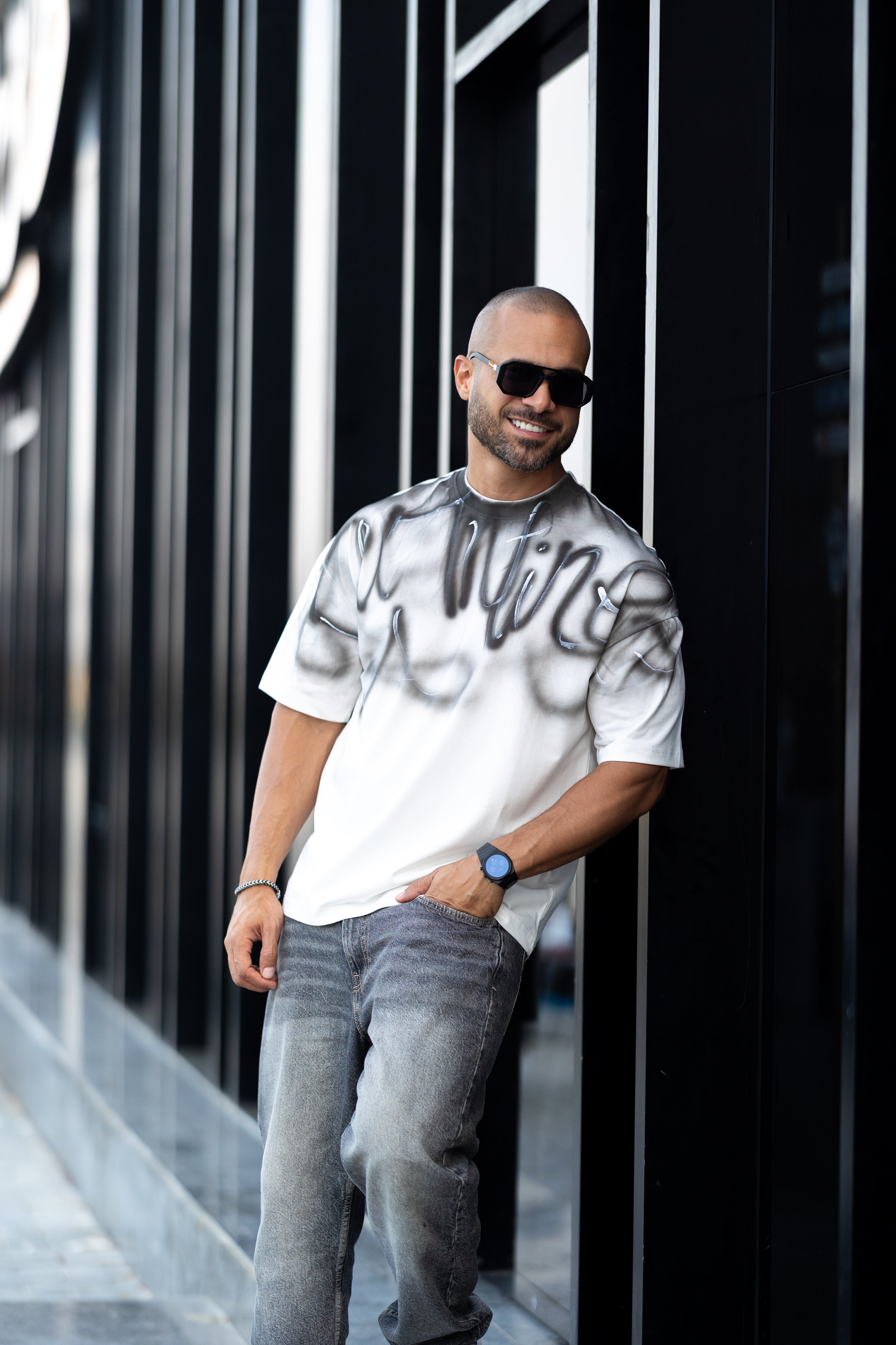 Oversized Drawing T-shirt/3333