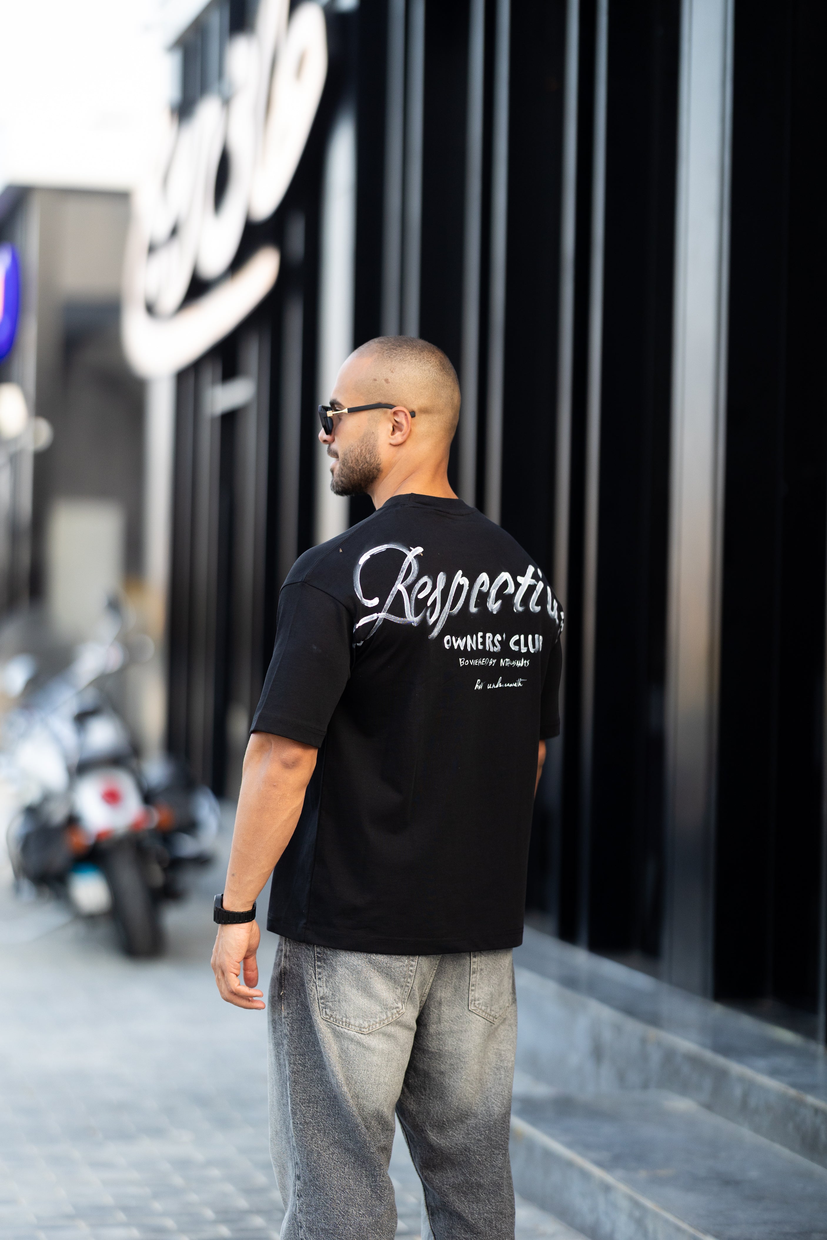Printed Relaxed Fit Drawing T-shirt/3338