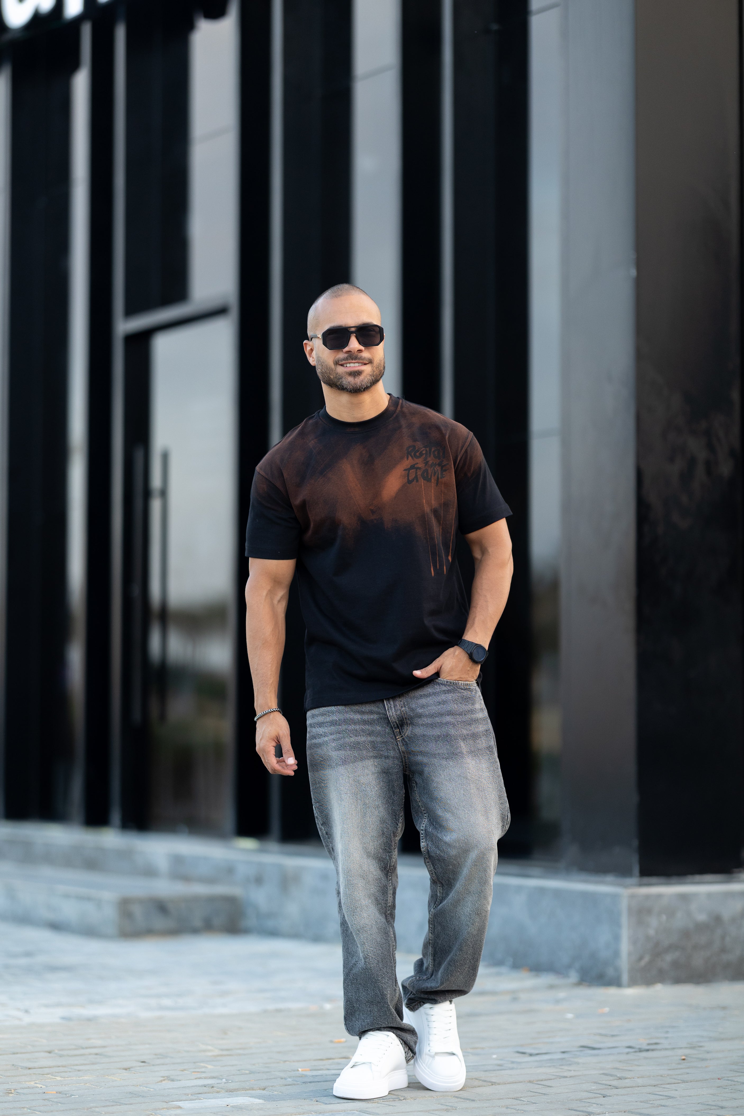 Regular Fit T-shirt With Printed/3326