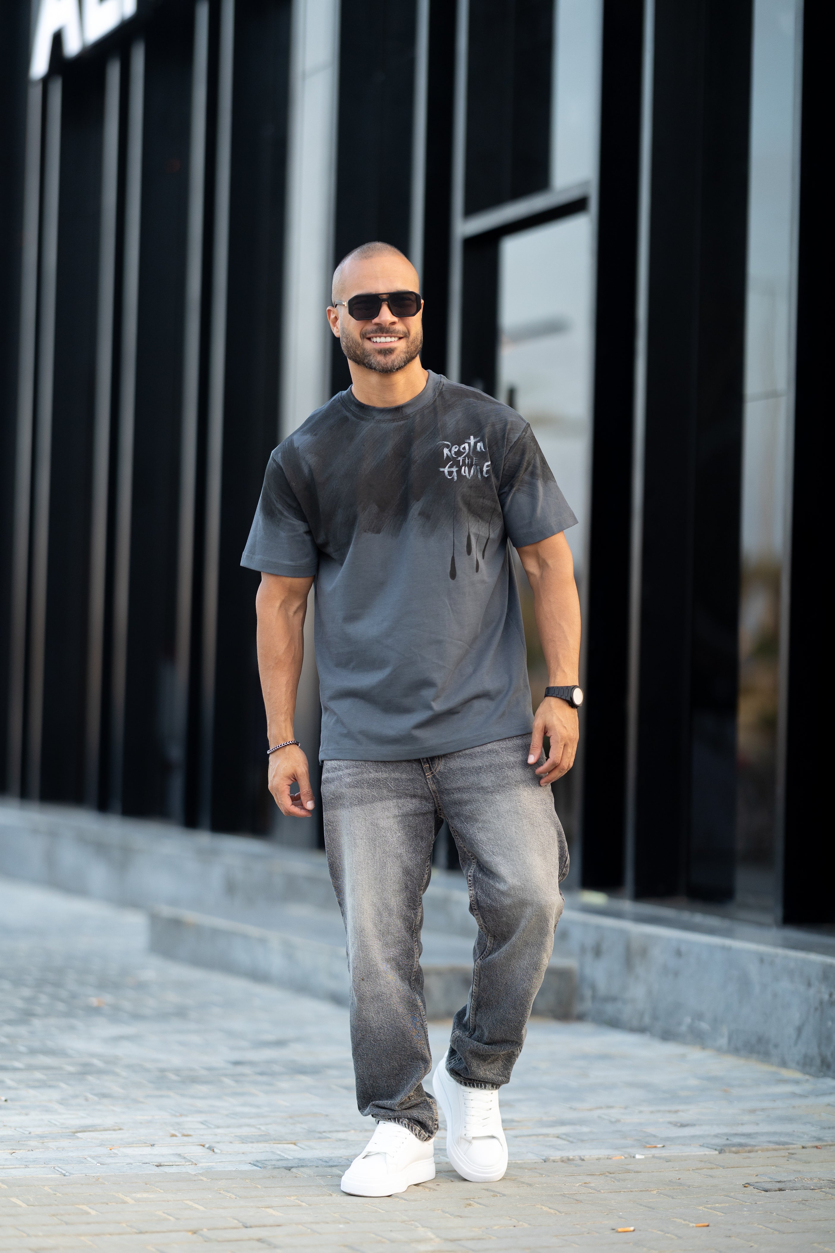 Regular Fit T-shirt With Printed/3326