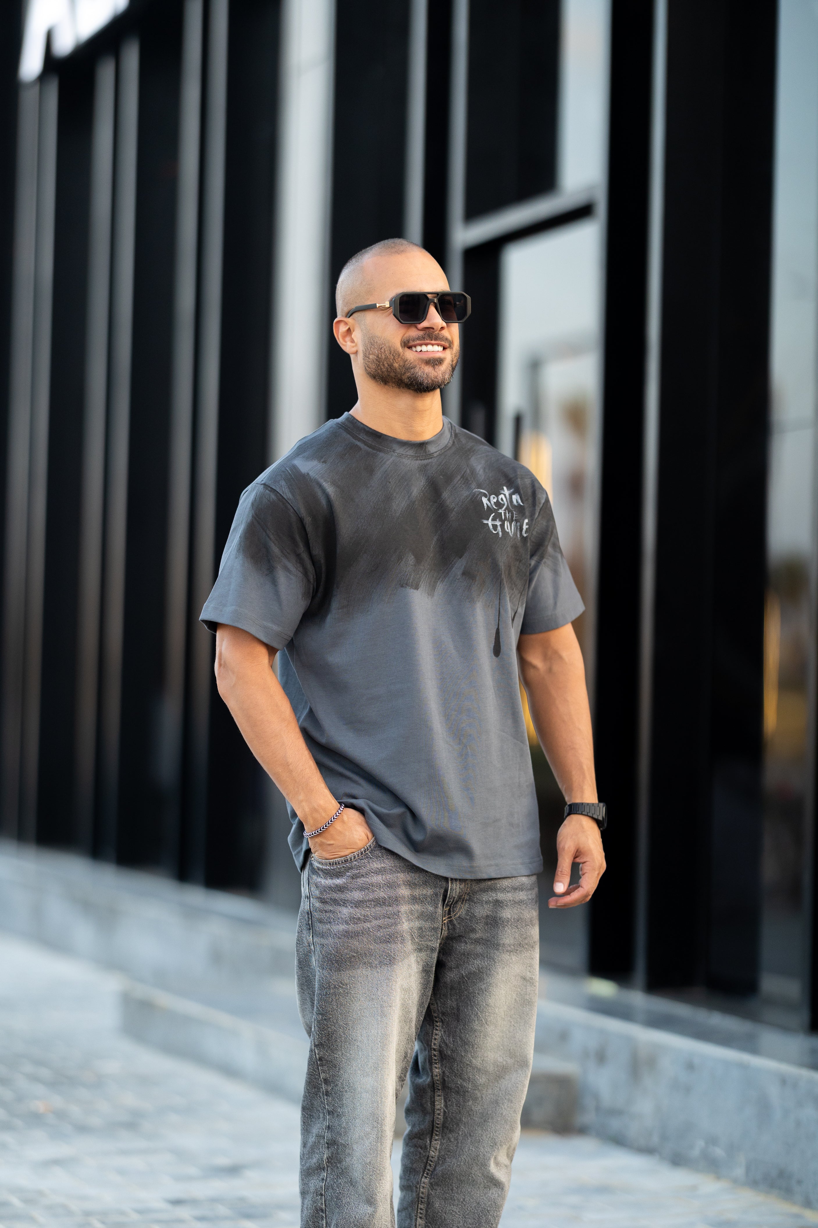 Regular Fit T-shirt With Printed/3326