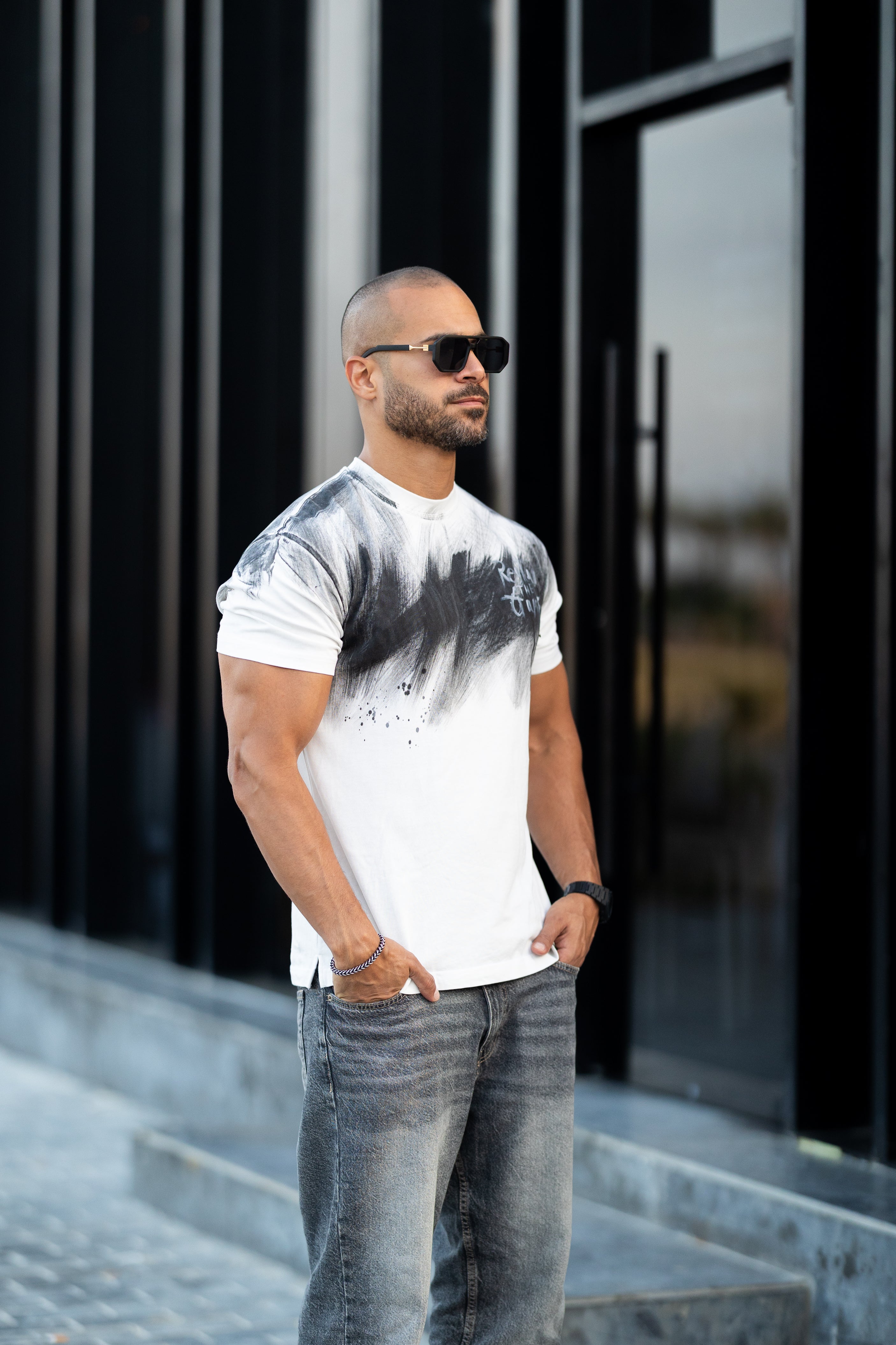 Regular Fit T-shirt With Printed/3326