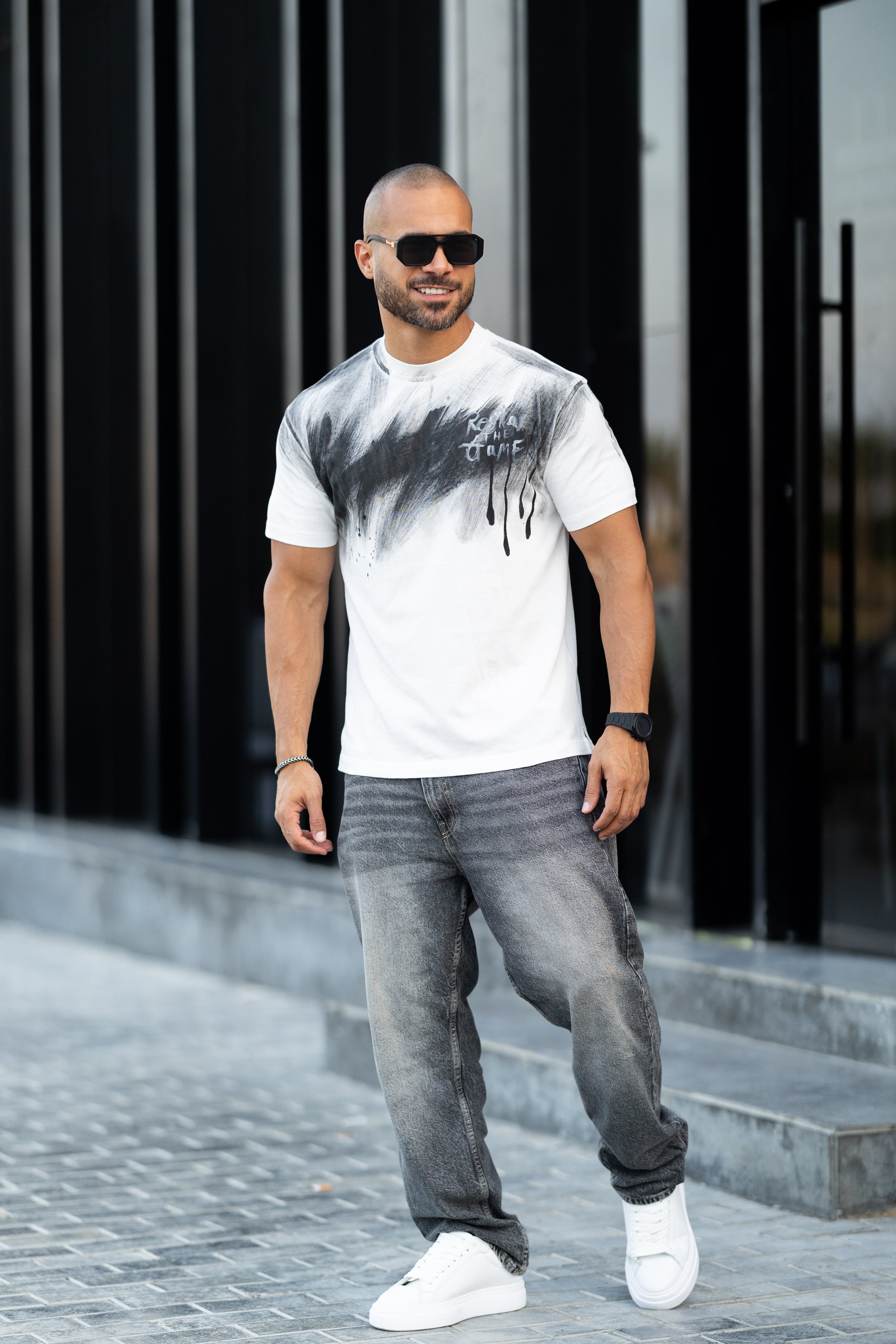 Regular Fit T-shirt With Printed/3326