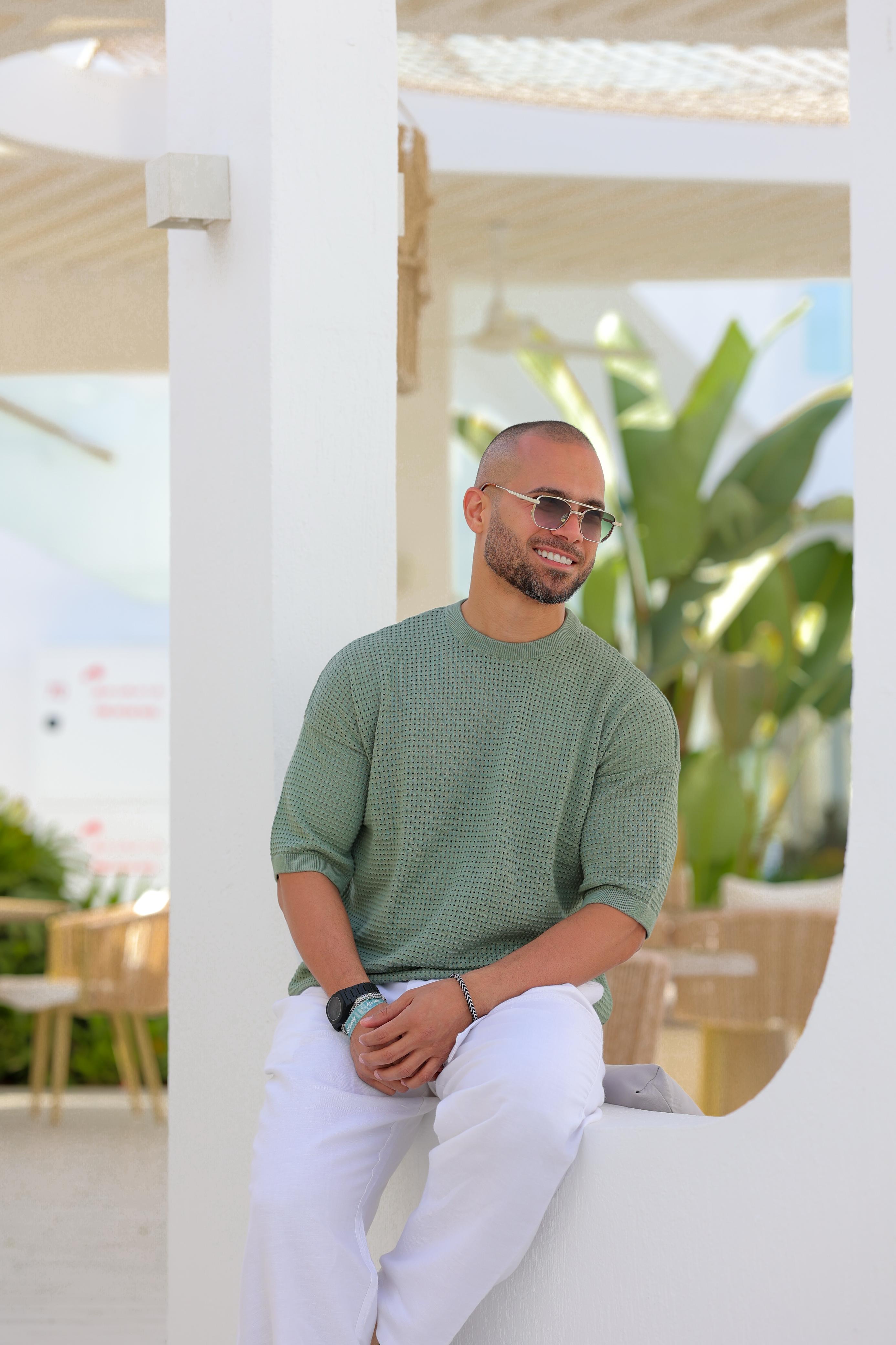 Basic Oversize Knitwear T-shirt/5001