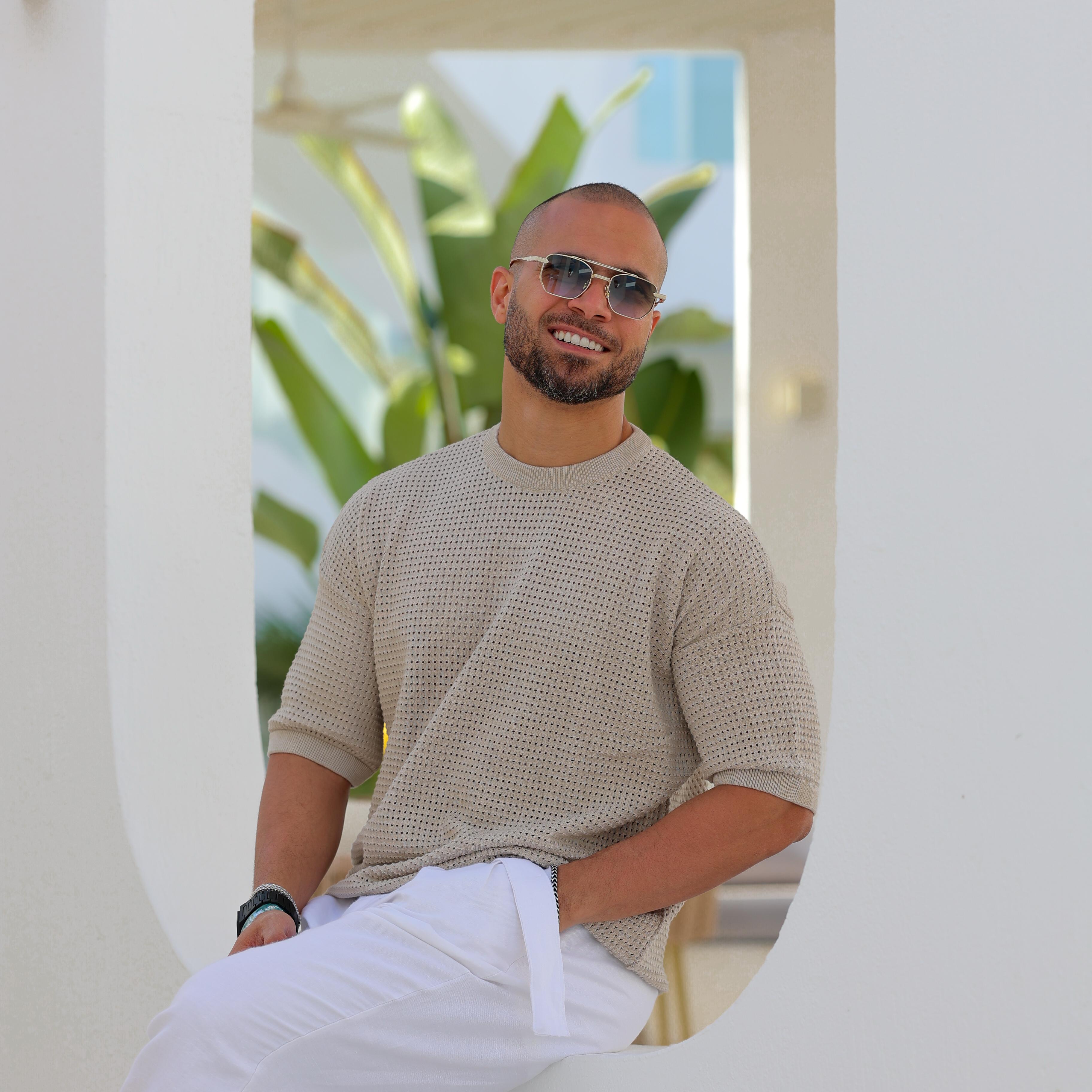 Basic Oversize Knitwear T-shirt/5001