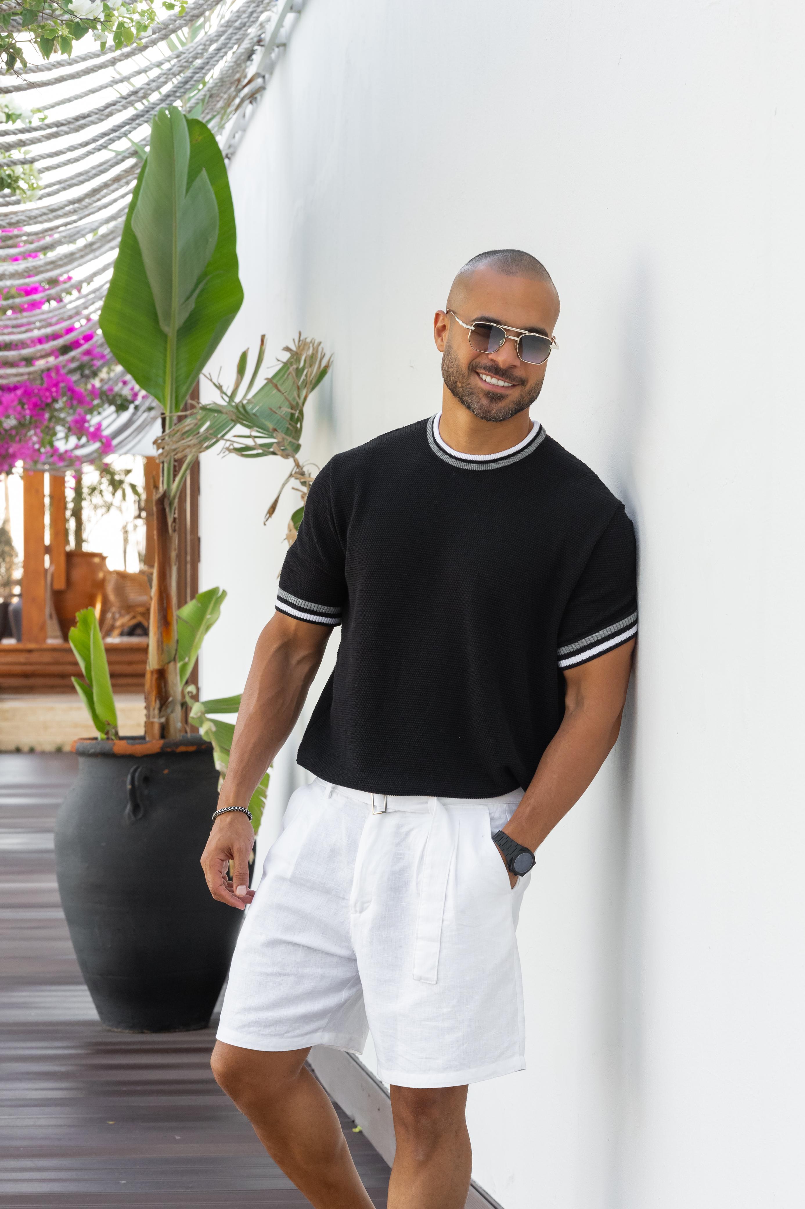 Basic Slim Fit Knitwear T-shirt/5012