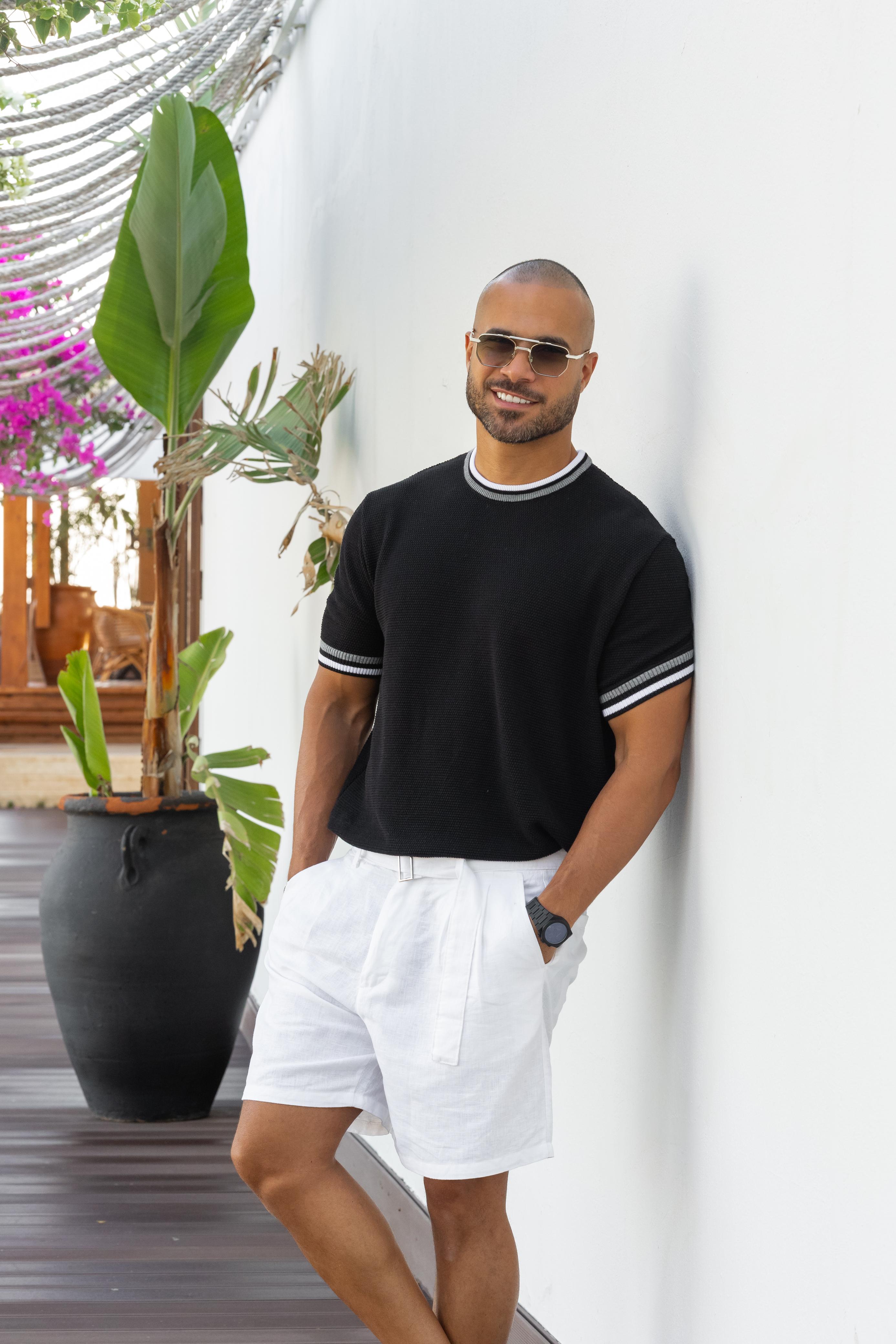 Basic Slim Fit Knitwear T-shirt/5012