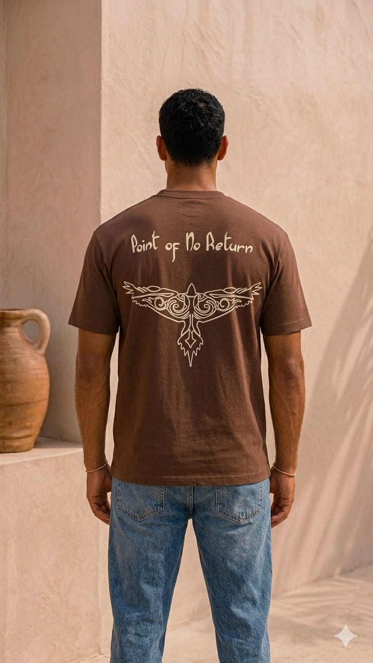 Regular Fit T-shirt with Eagle Pattern 3376