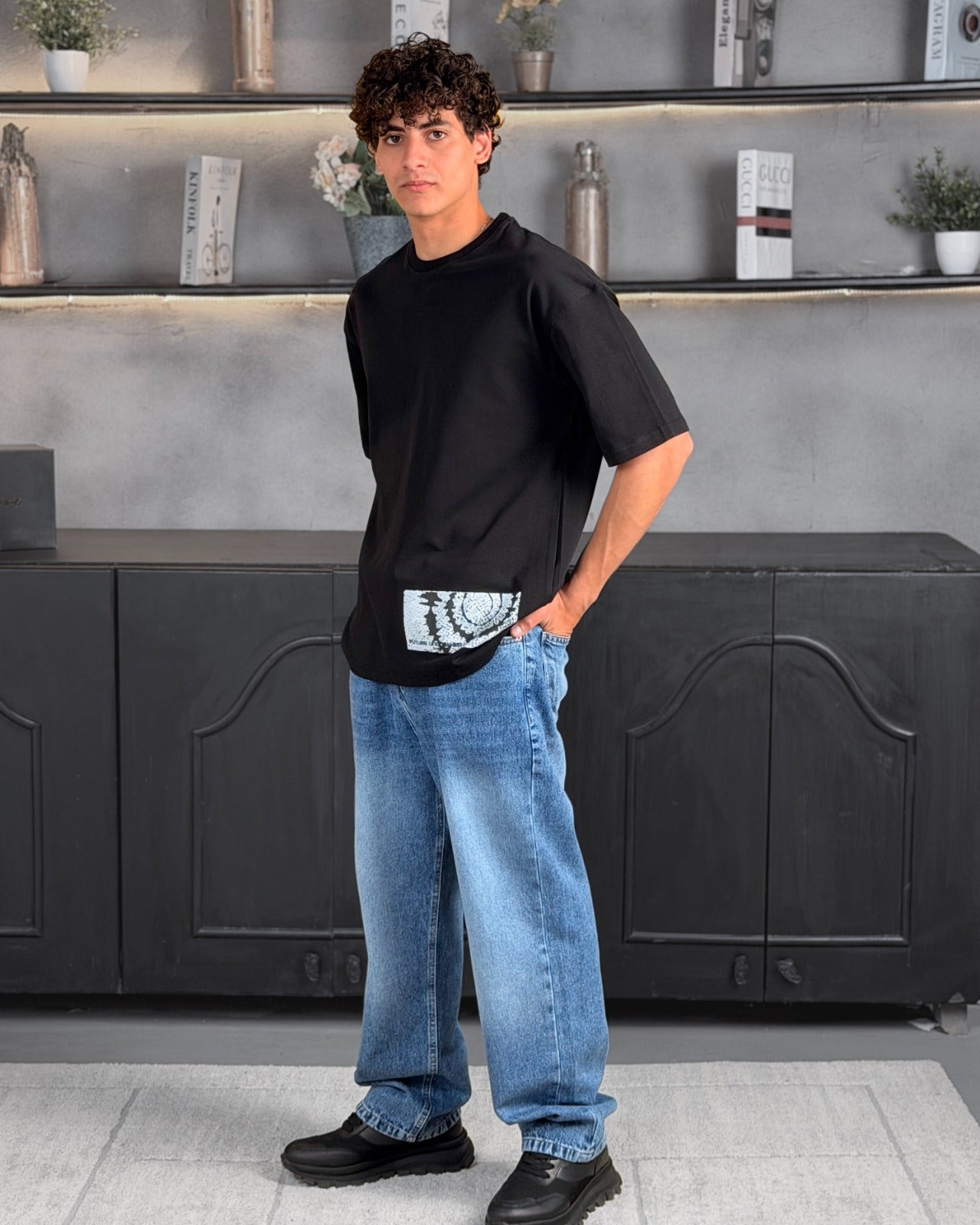 Oversized Ripped Rebel T-Shirt 3379