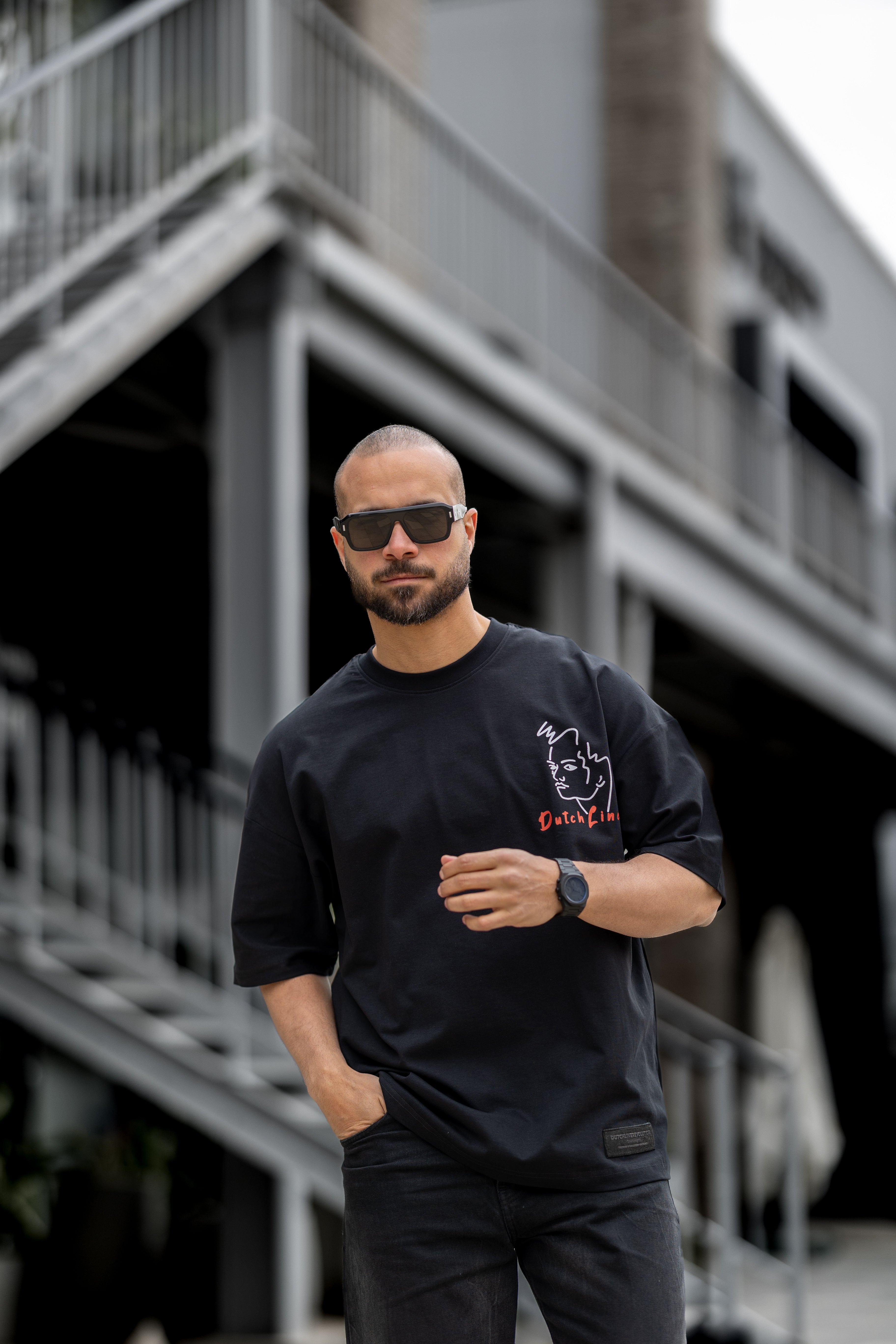Oversize T-shirt With Printed/3308