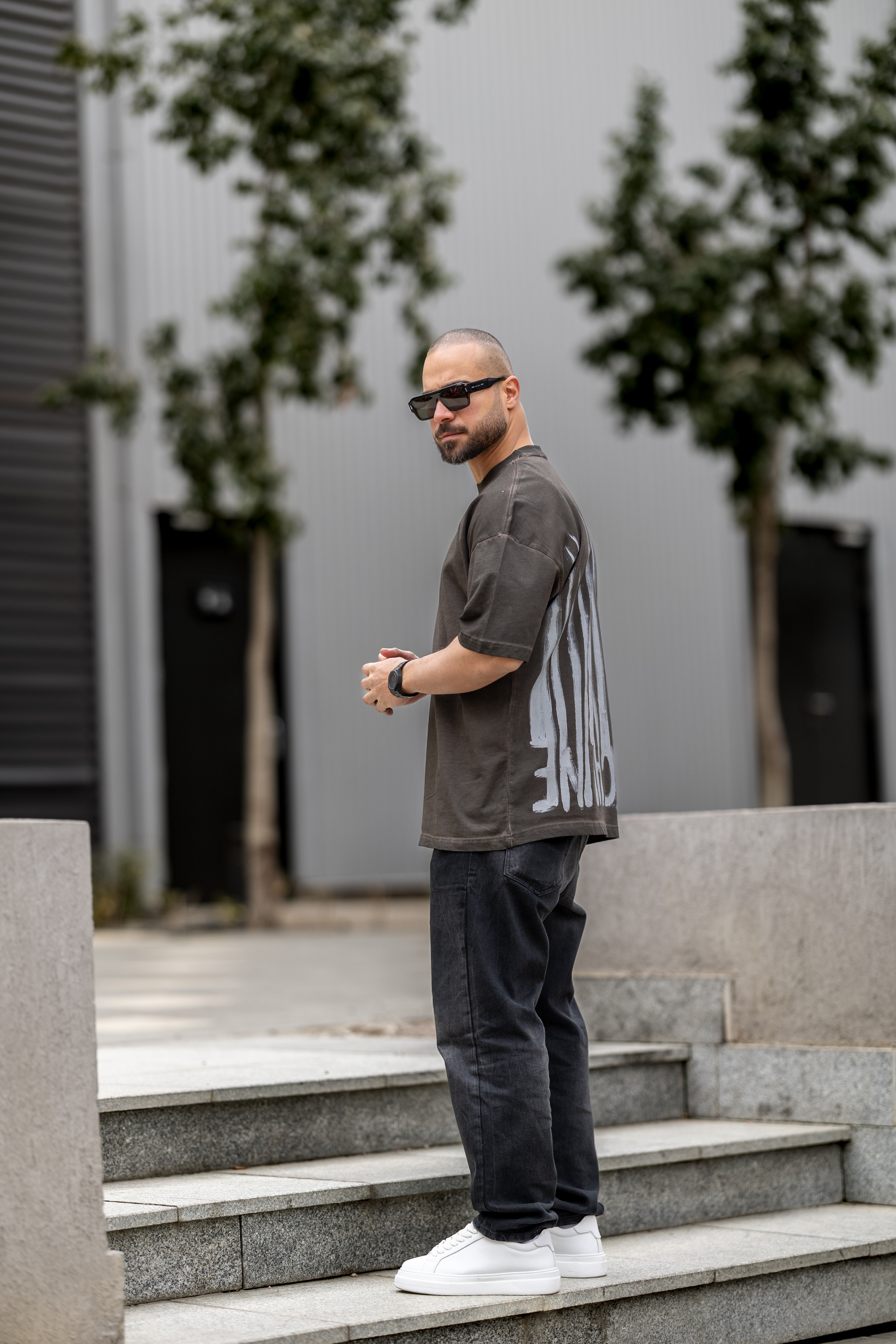 Printed Oversized T-shirt/3320