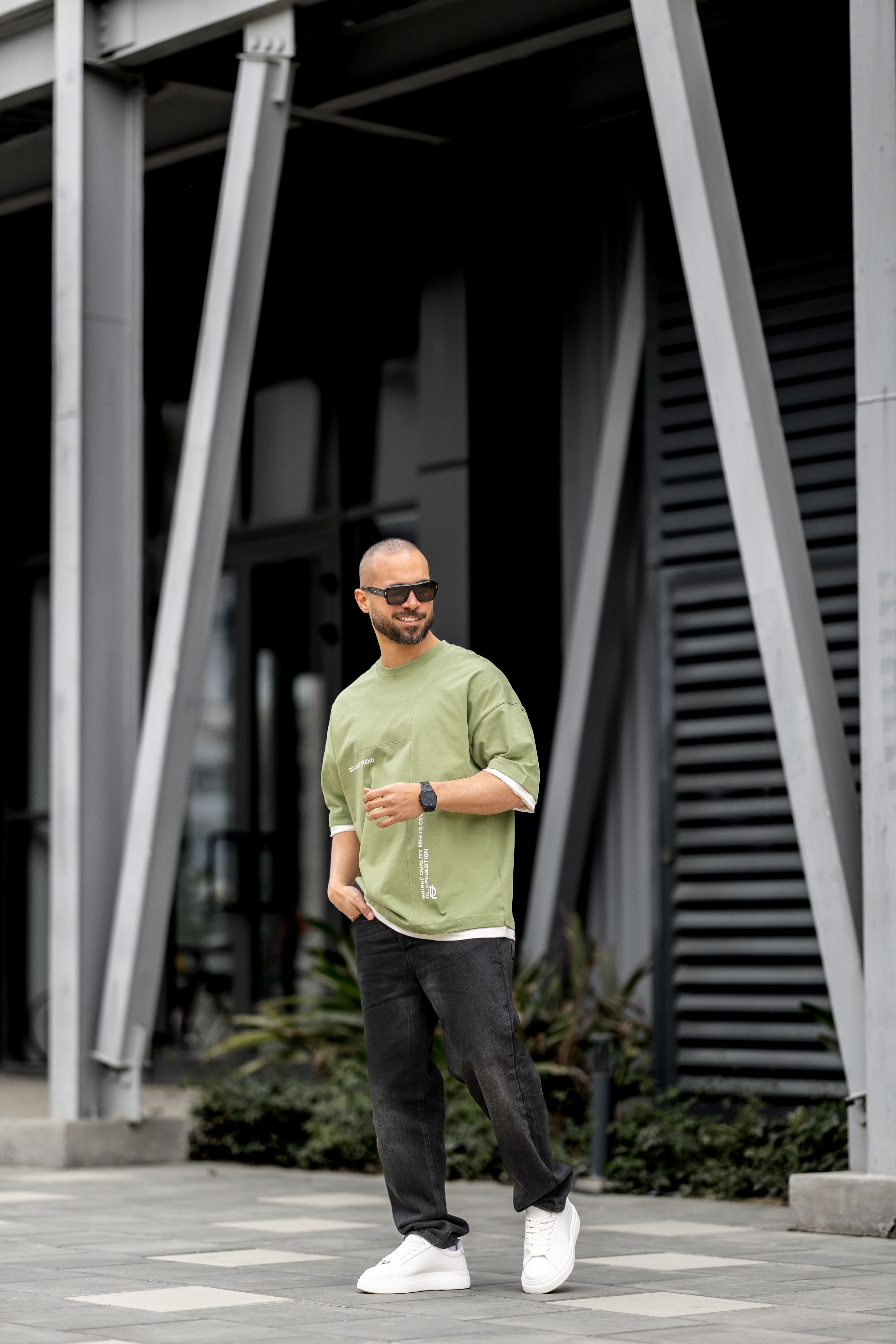 Relaxed Fit T-shirt With Printed/3312