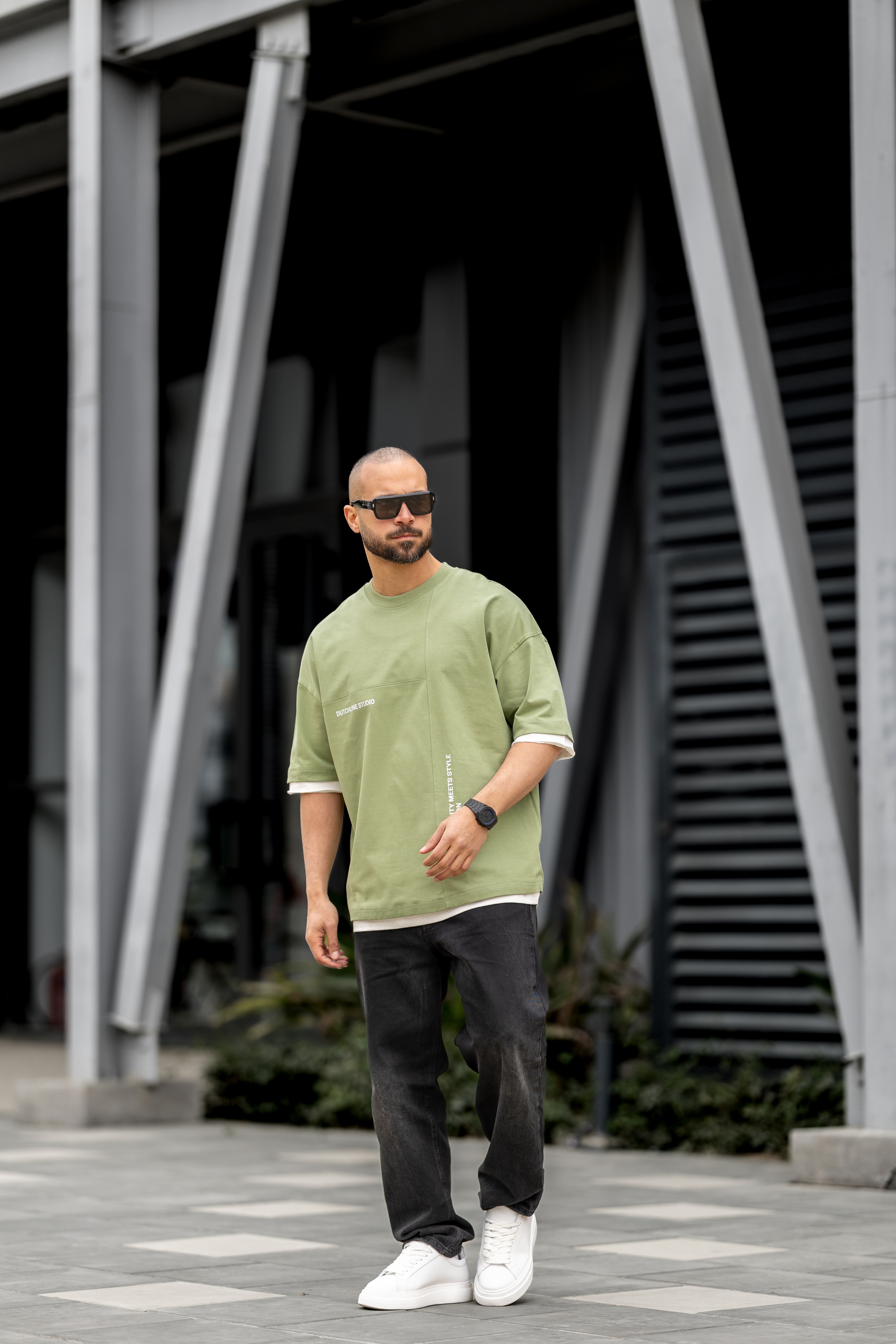 Relaxed Fit T-shirt With Printed/3312
