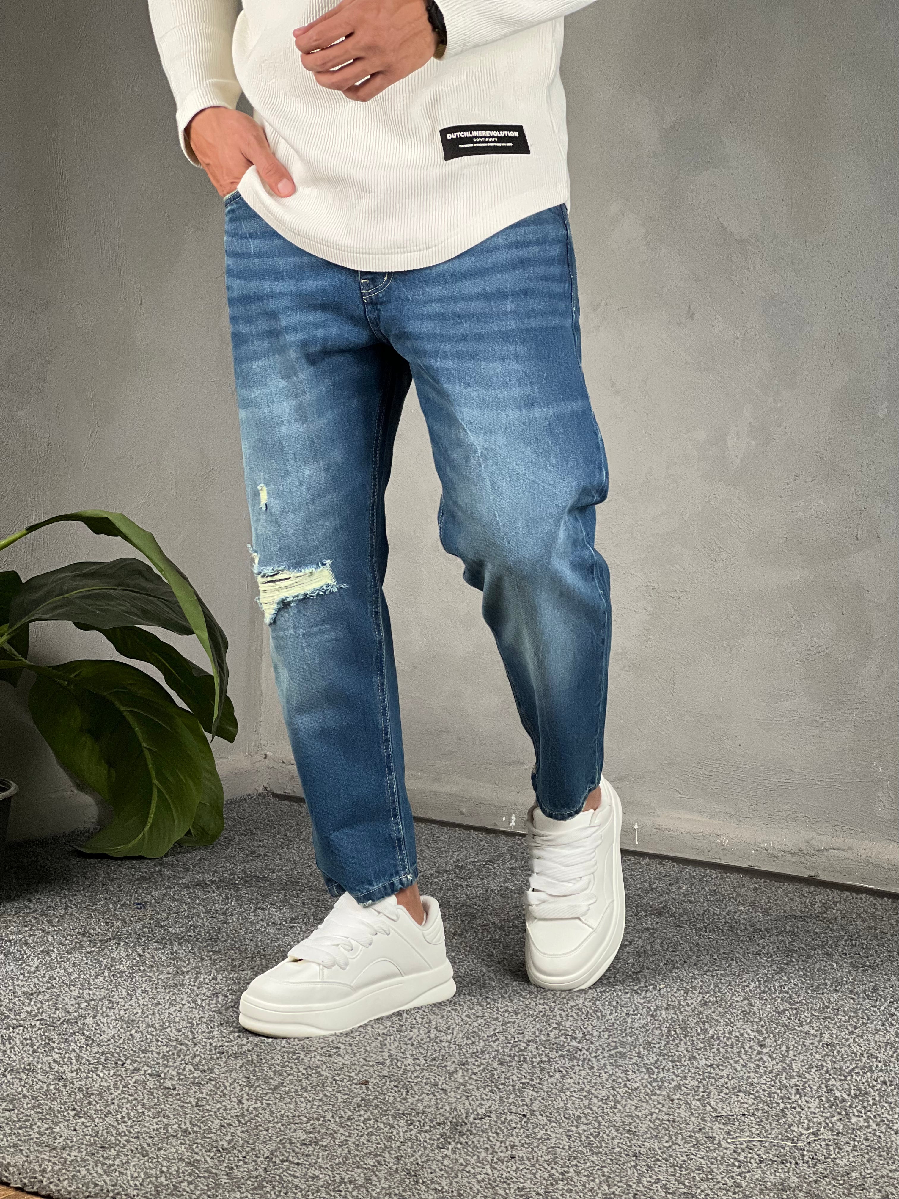 Cutting Boyfriend Denim/9001