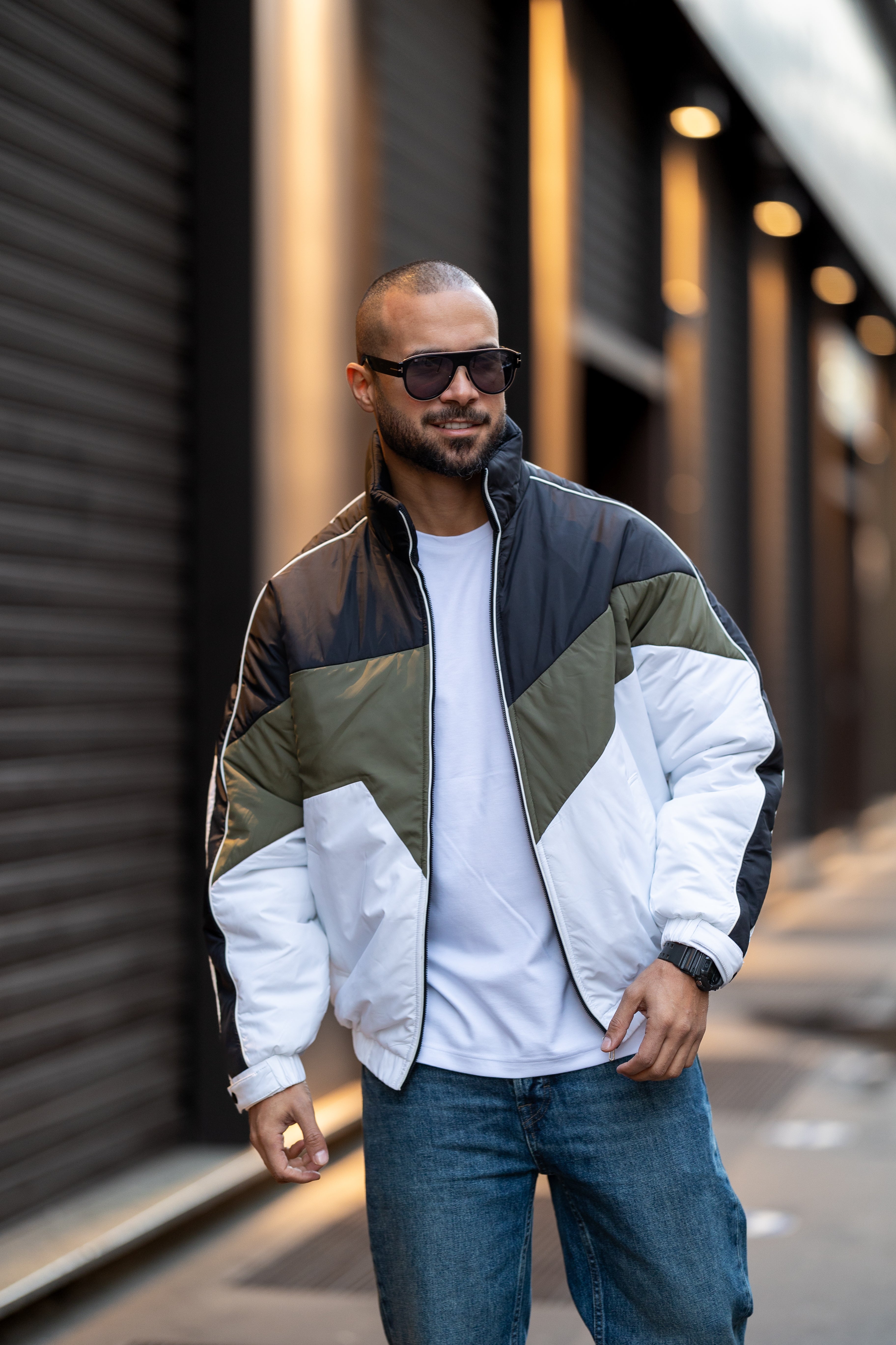 Mixed Color Puffer Jacket/3409