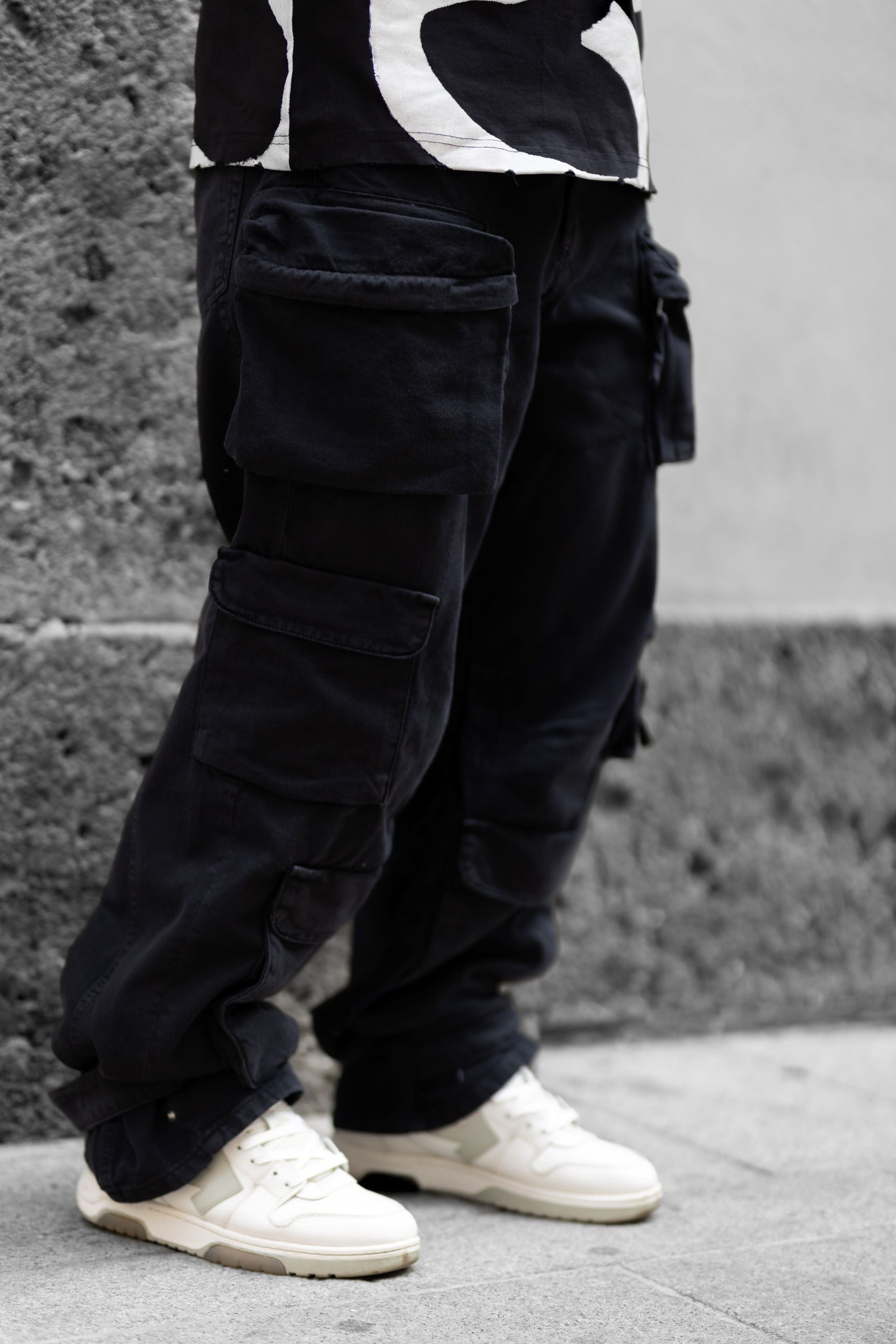 Cargo wide leg pant/8500