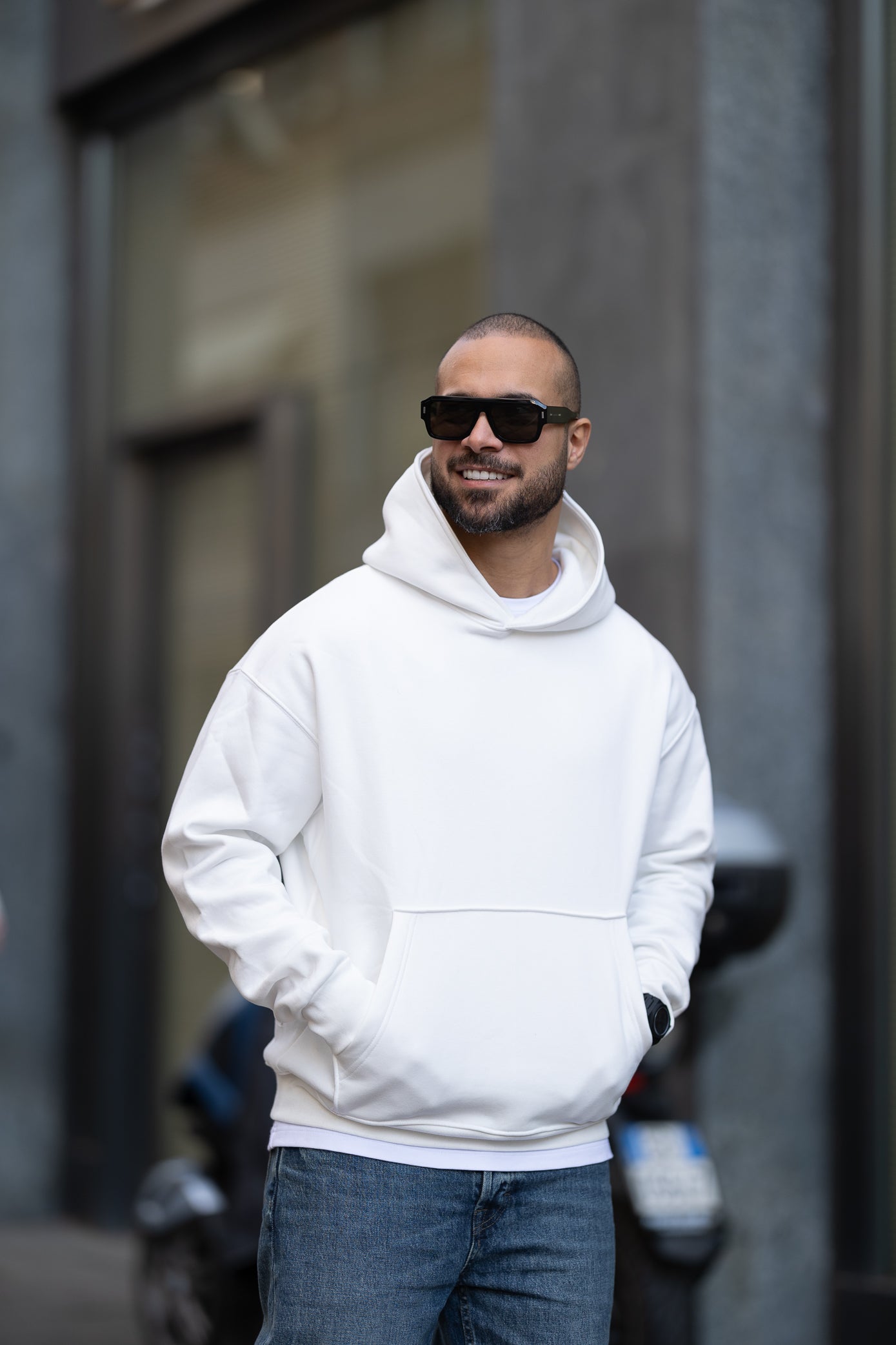 Relaxed Fit Basic Hoodie/4522