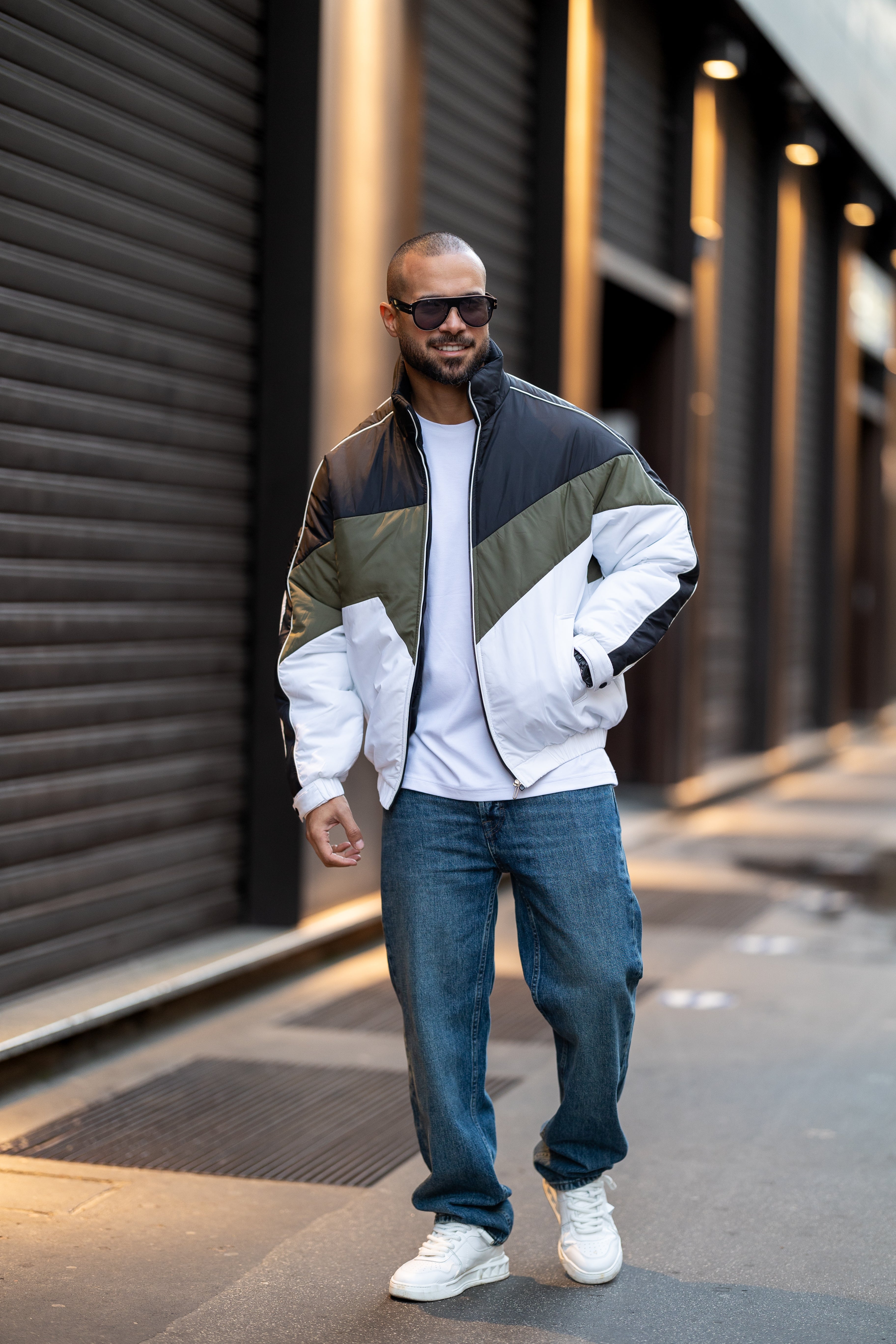 Mixed Color Puffer Jacket/3409