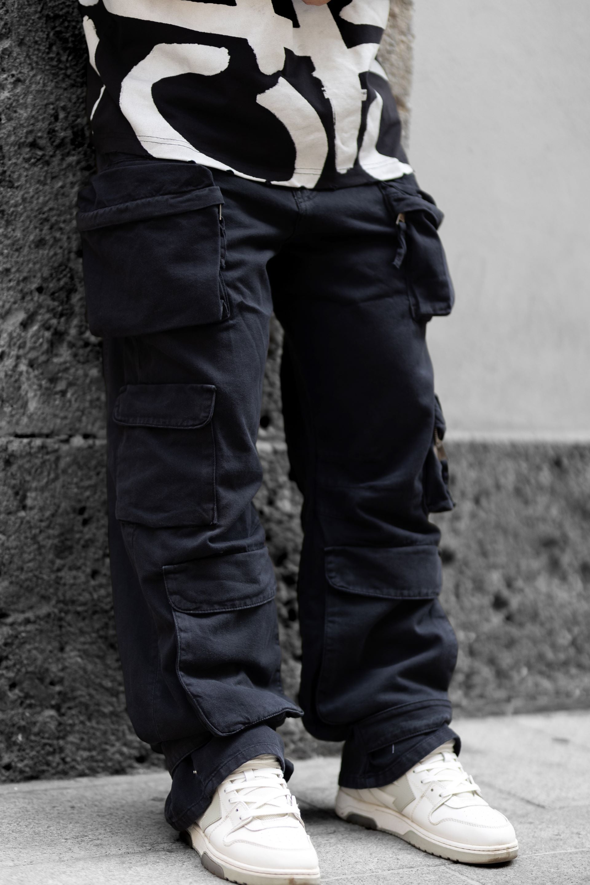 Cargo wide leg pant/8500