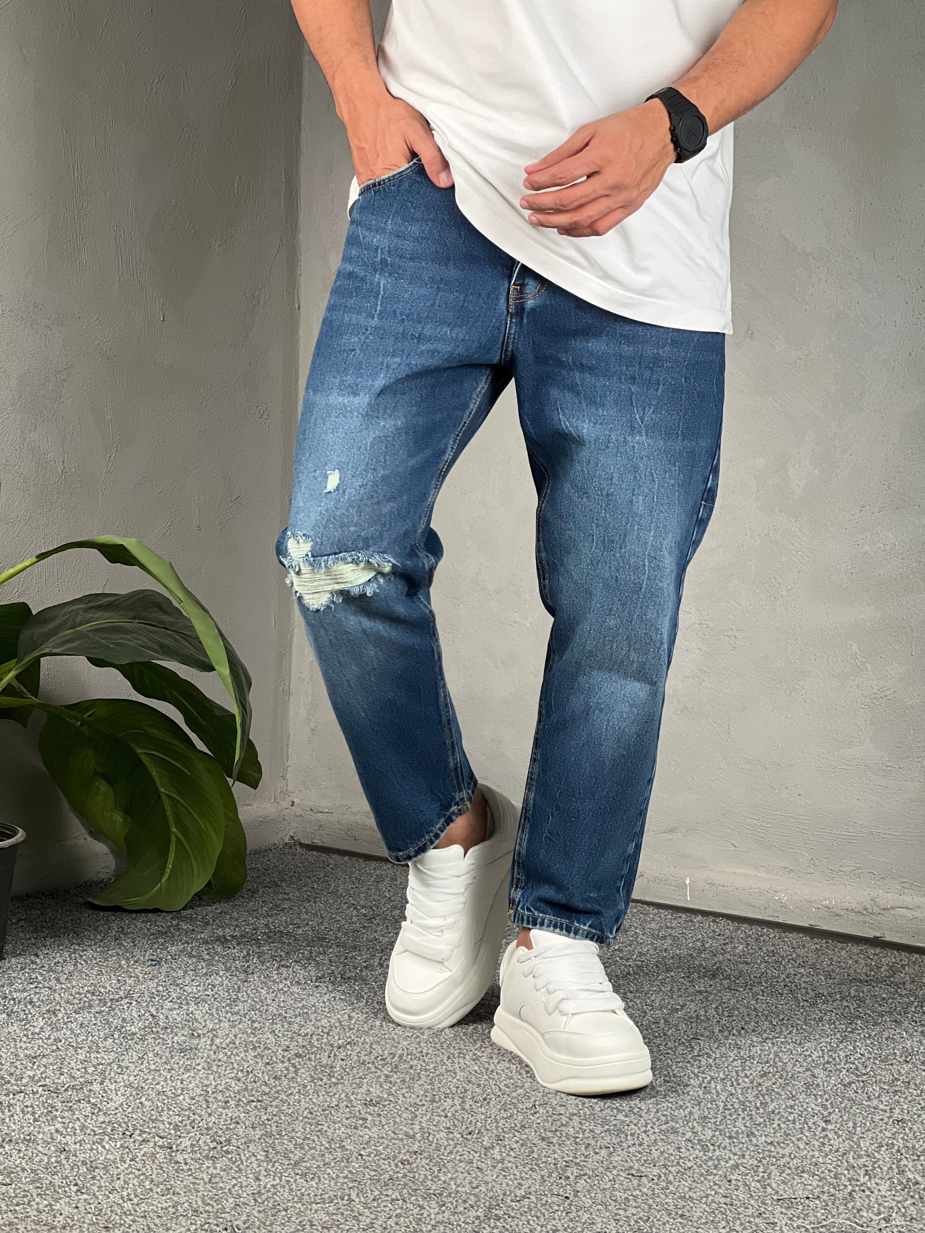 Cutting Boyfriend Denim/9001