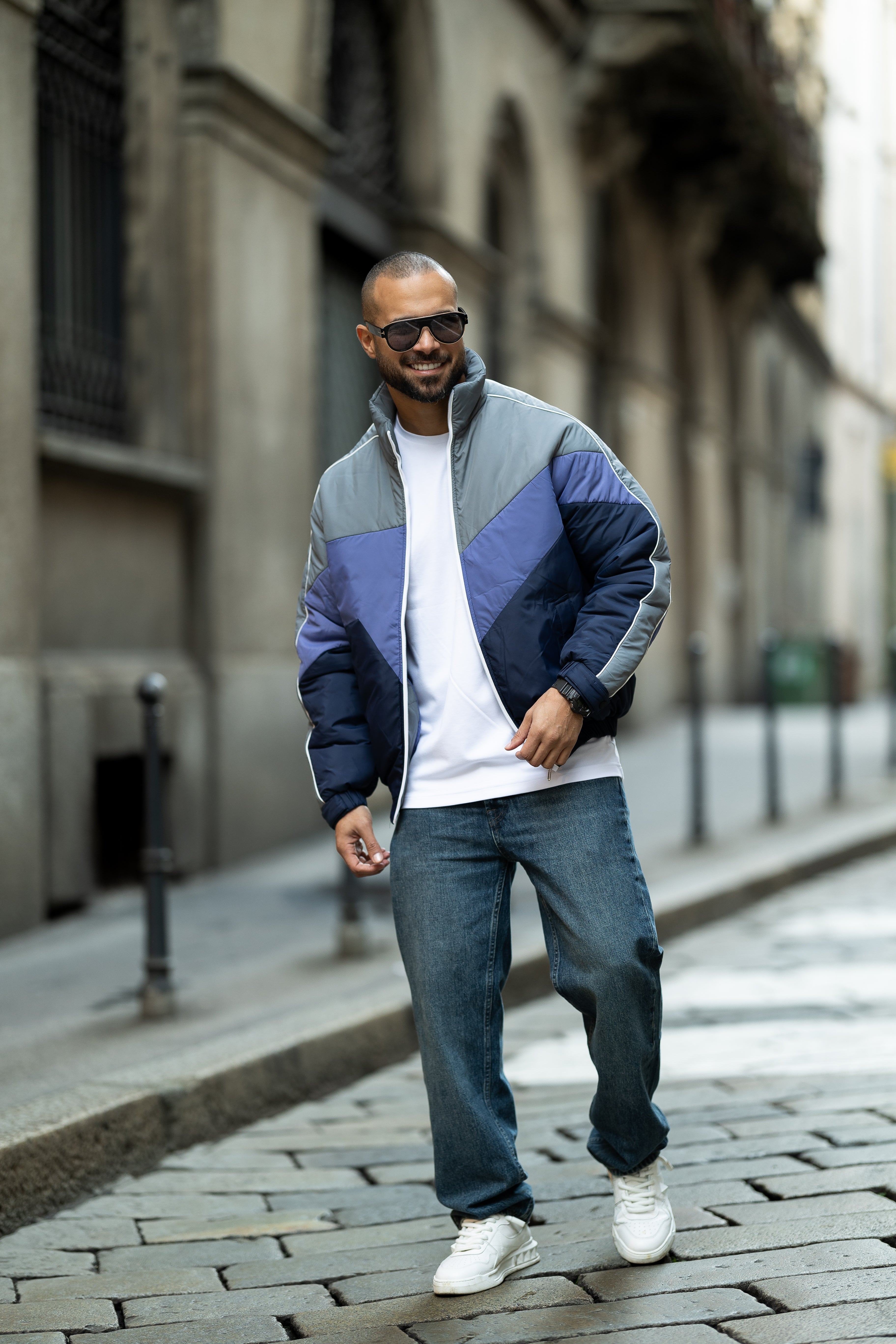 Mixed Color Puffer Jacket/3409