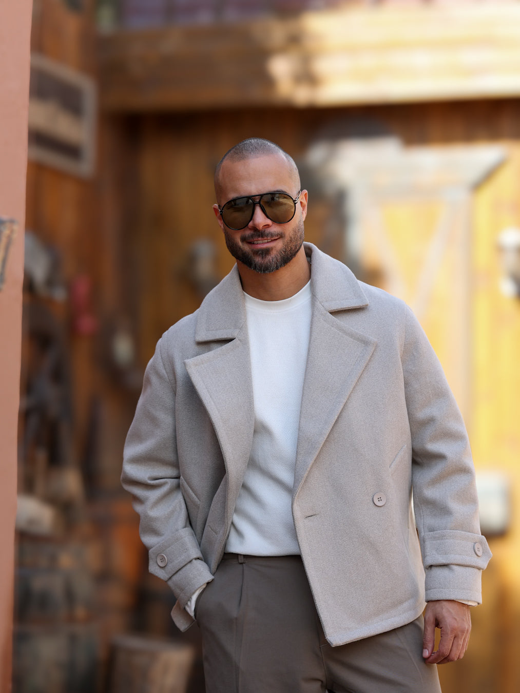 Basic Regular Fit Coat/3455