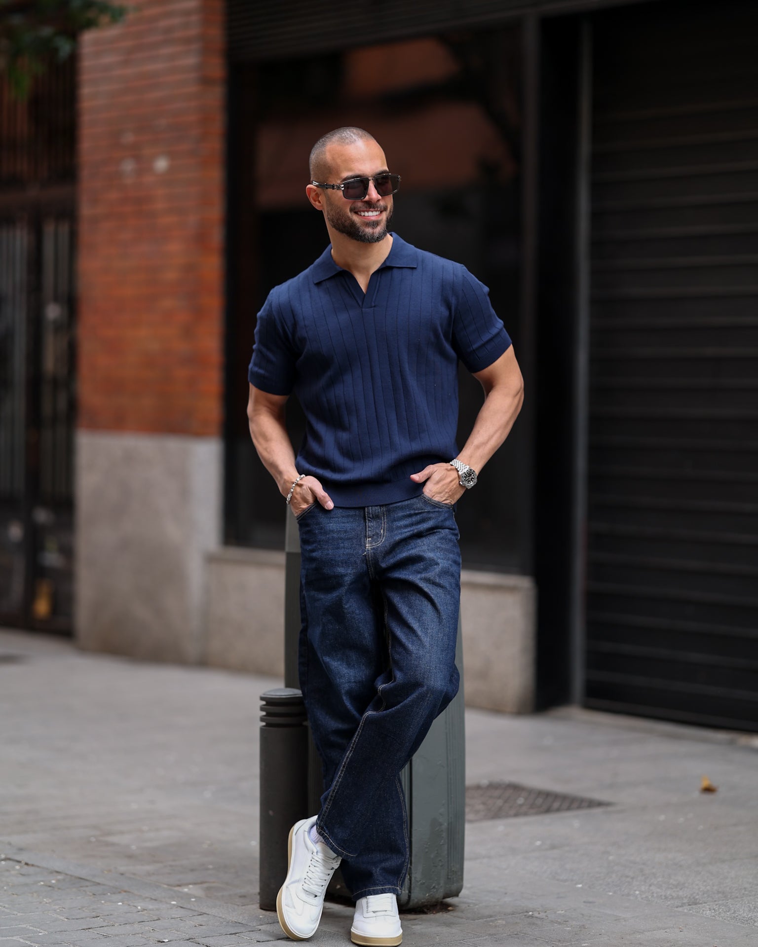 Regular Fit Basic knitwear Polo Shirt/5008