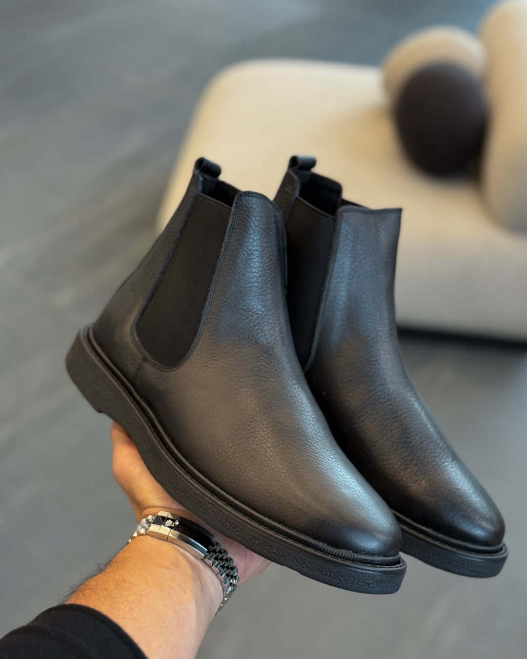 Guanine leather Chelsea Boots/5448 | Dutch Line