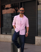 Stripped Oxford Shirt Long Sleeves/2338