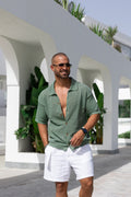Basic Knitwear Shirt Short Sleeves/5004
