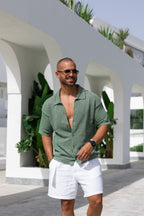 Basic Knitwear Shirt Short Sleeves/5004