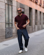 Regular Fit Basic knitwear Polo Shirt/5008