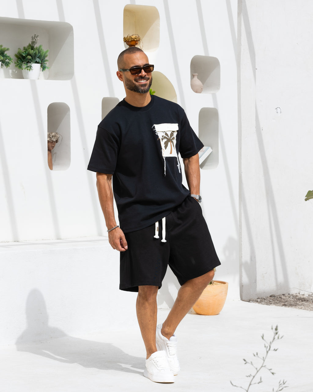 Printed Basic Oversized Fit T-shirt 3366