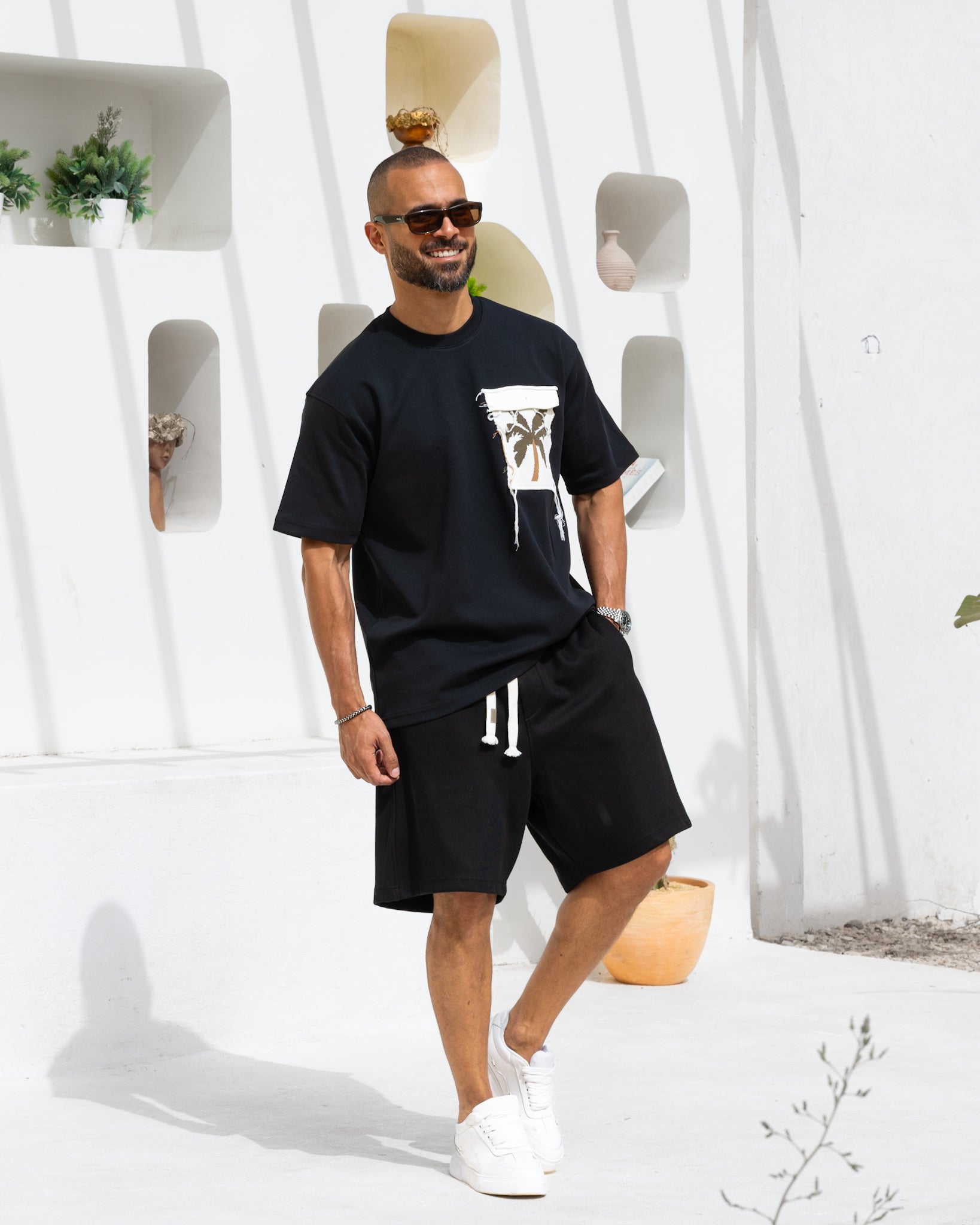 Printed Basic Oversized Fit T-shirt 3366