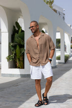 Basic Oversize Shirt Short Sleeves/2316