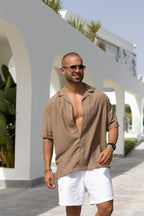 Basic Oversize Shirt Short Sleeves/2316